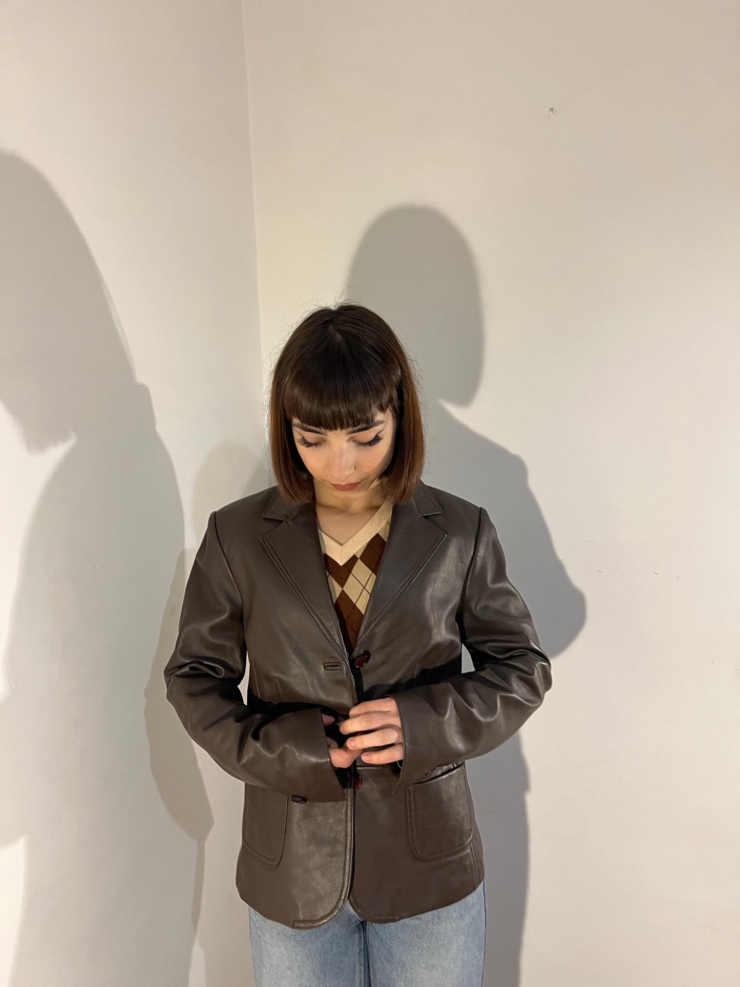 Giacca in vera pelle