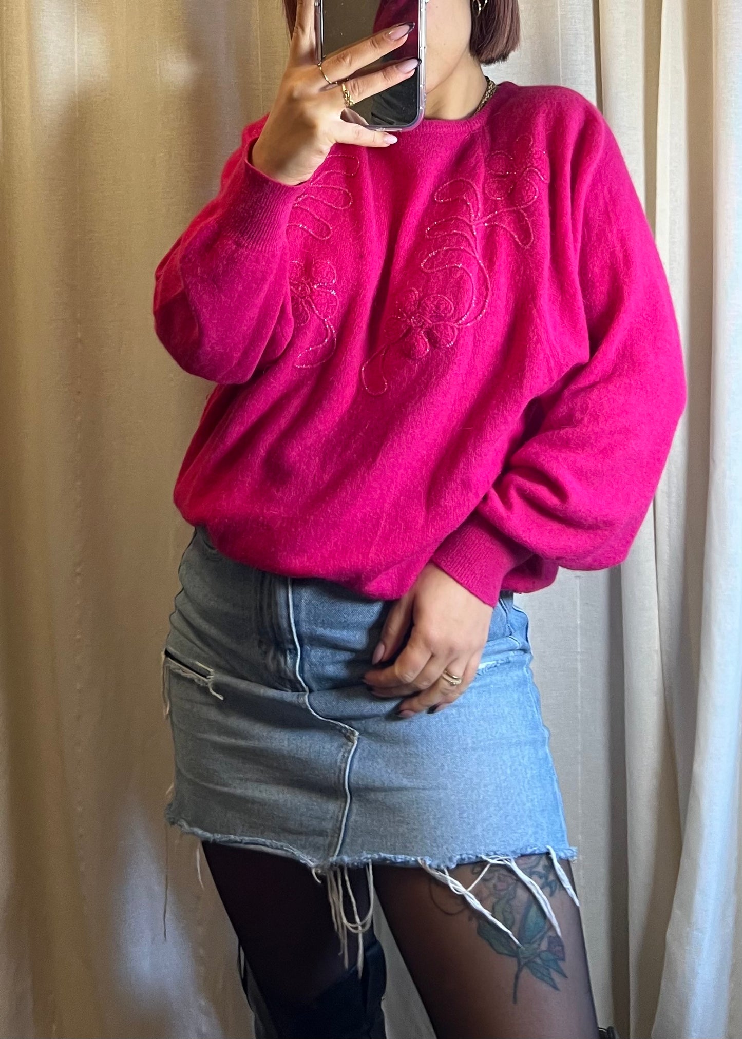 maglione in lana di angora