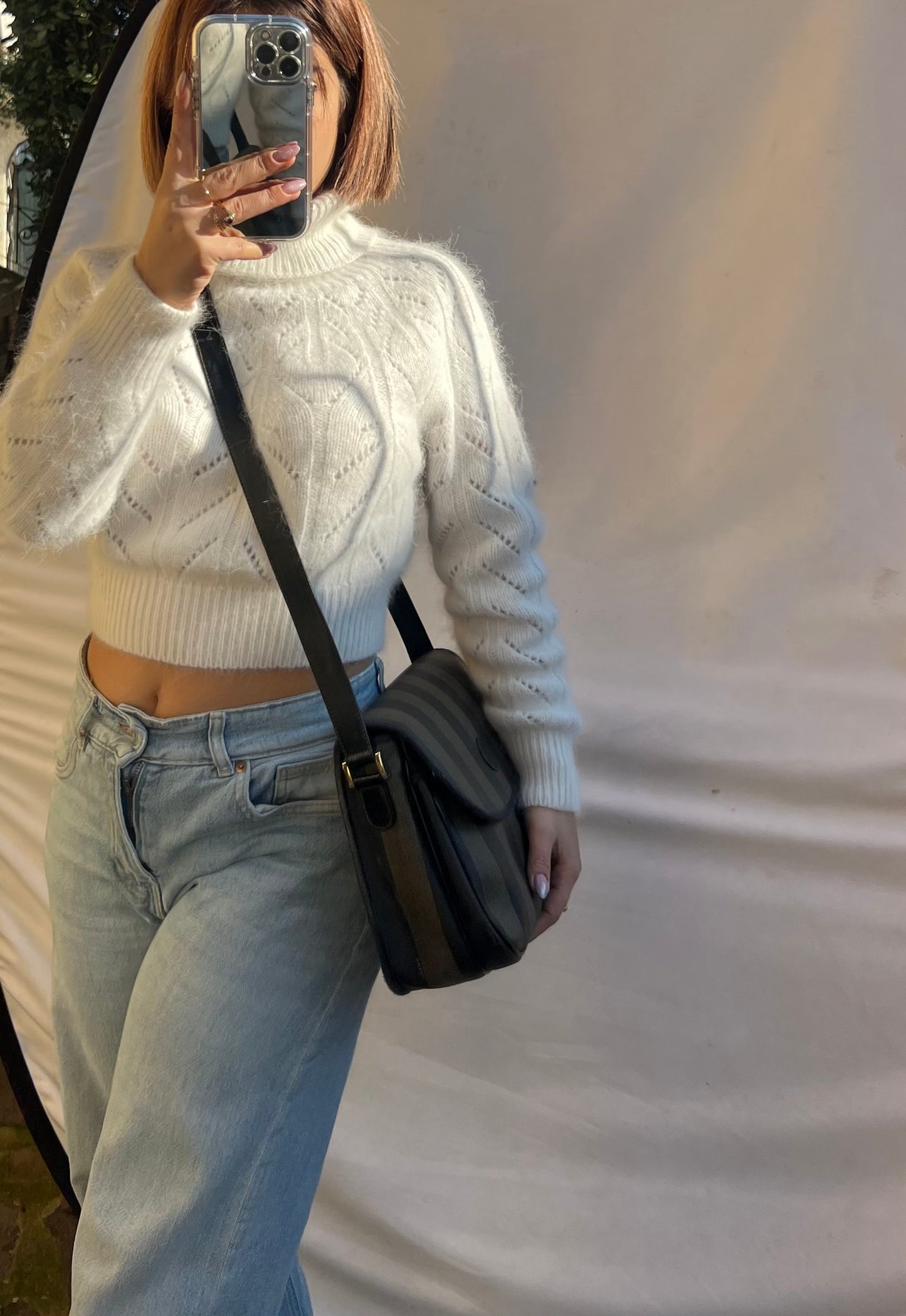 Fendi crossbody pecan