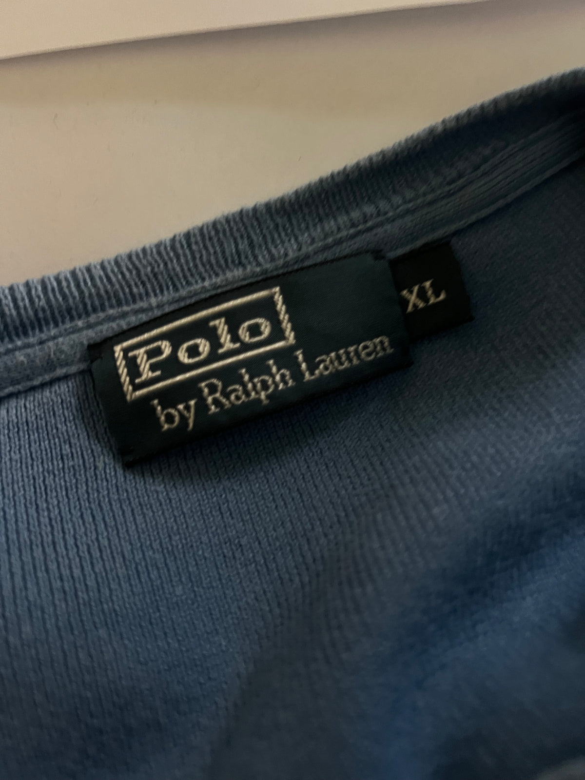 Felpa Vintage Polo Ralph Lauren – Azzurro Polvere – Taglia XL
