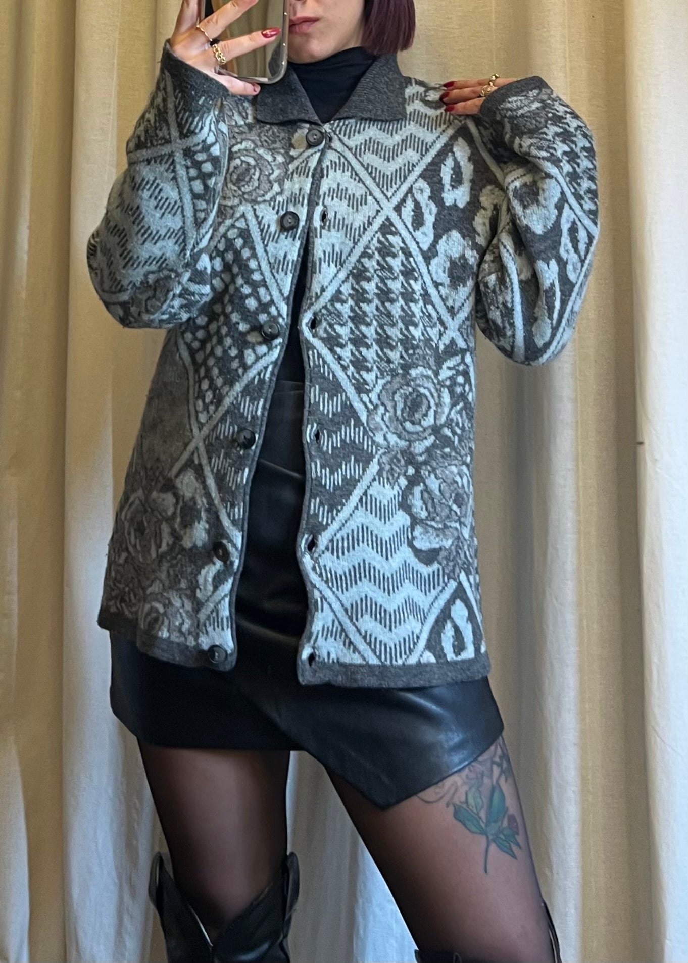 Cardigan vintage in lana