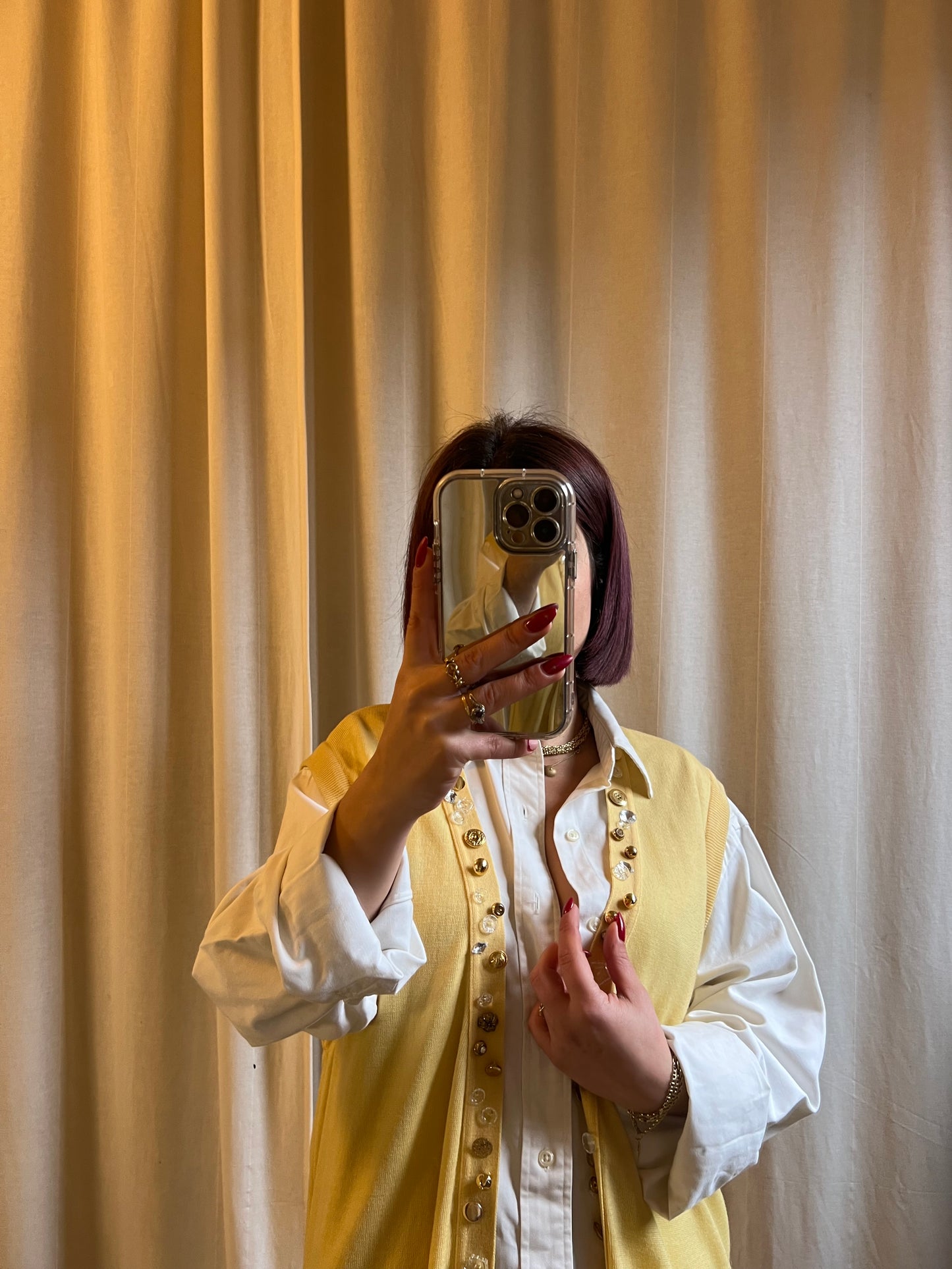 Gilet vintage in pura lana vergine