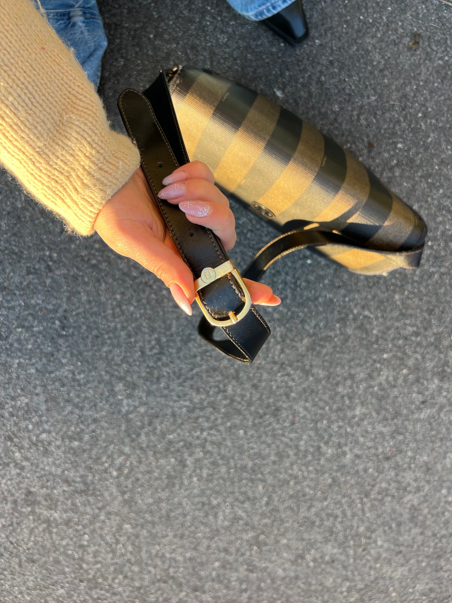 Fendi crossbody pecan