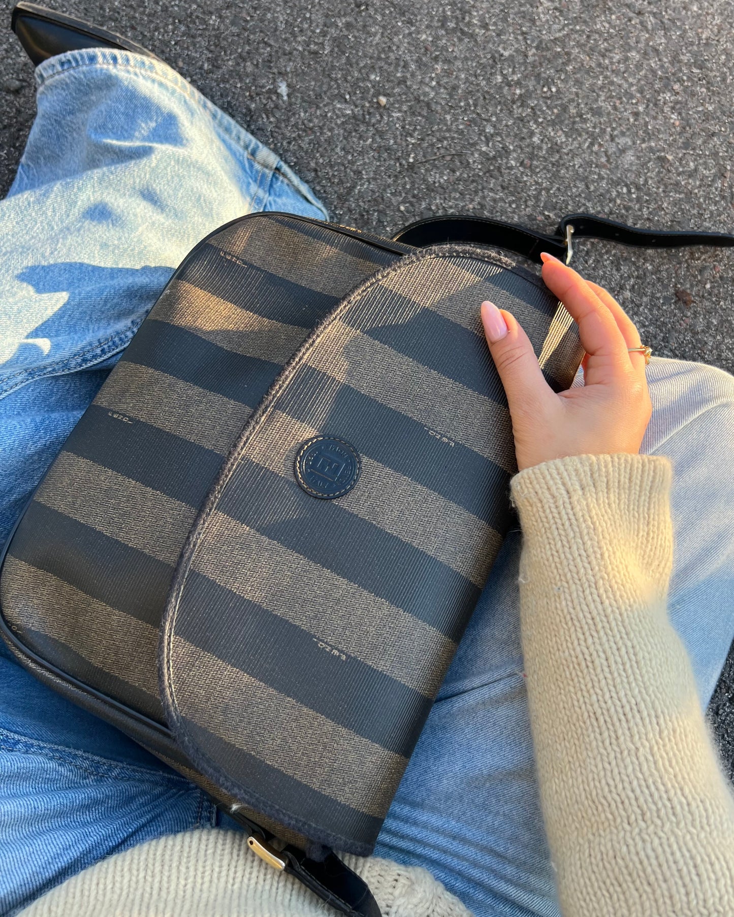 Fendi crossbody pecan