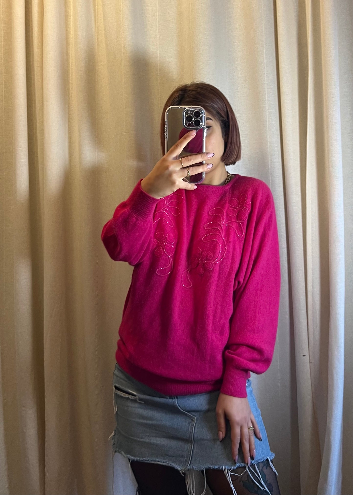 maglione in lana di angora