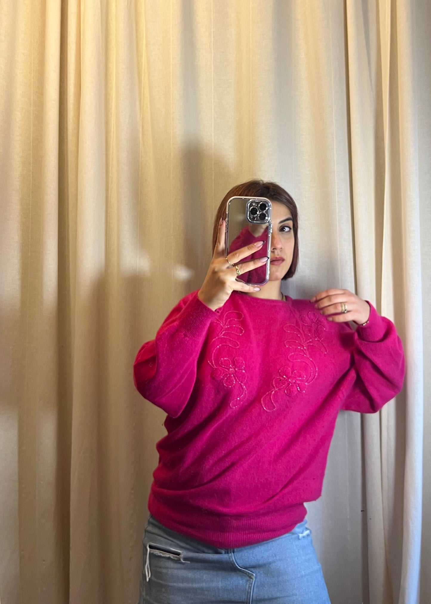 maglione in lana di angora