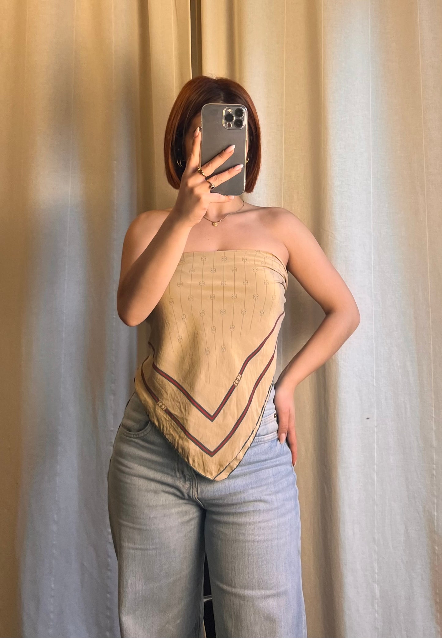 Foulard Gucci in Seta – Pattern Geometrico Iconico (80x80)