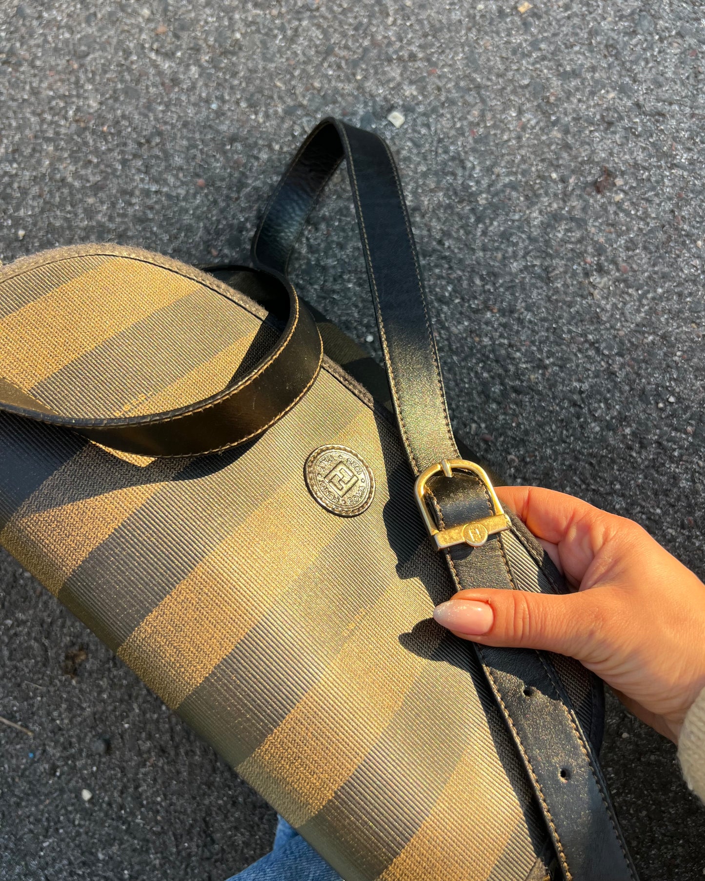 Fendi crossbody pecan