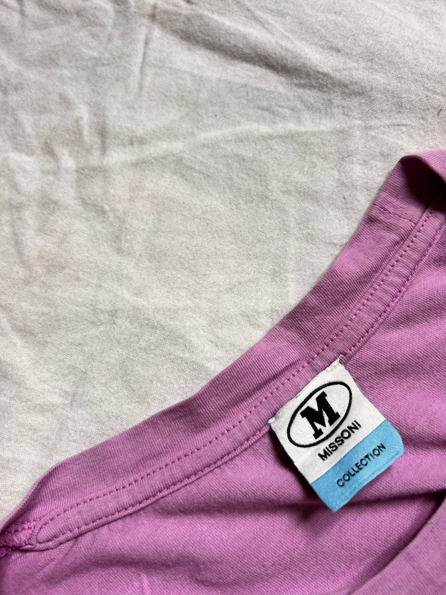 T-shirt M Missoni - Lilla con Logo Bold