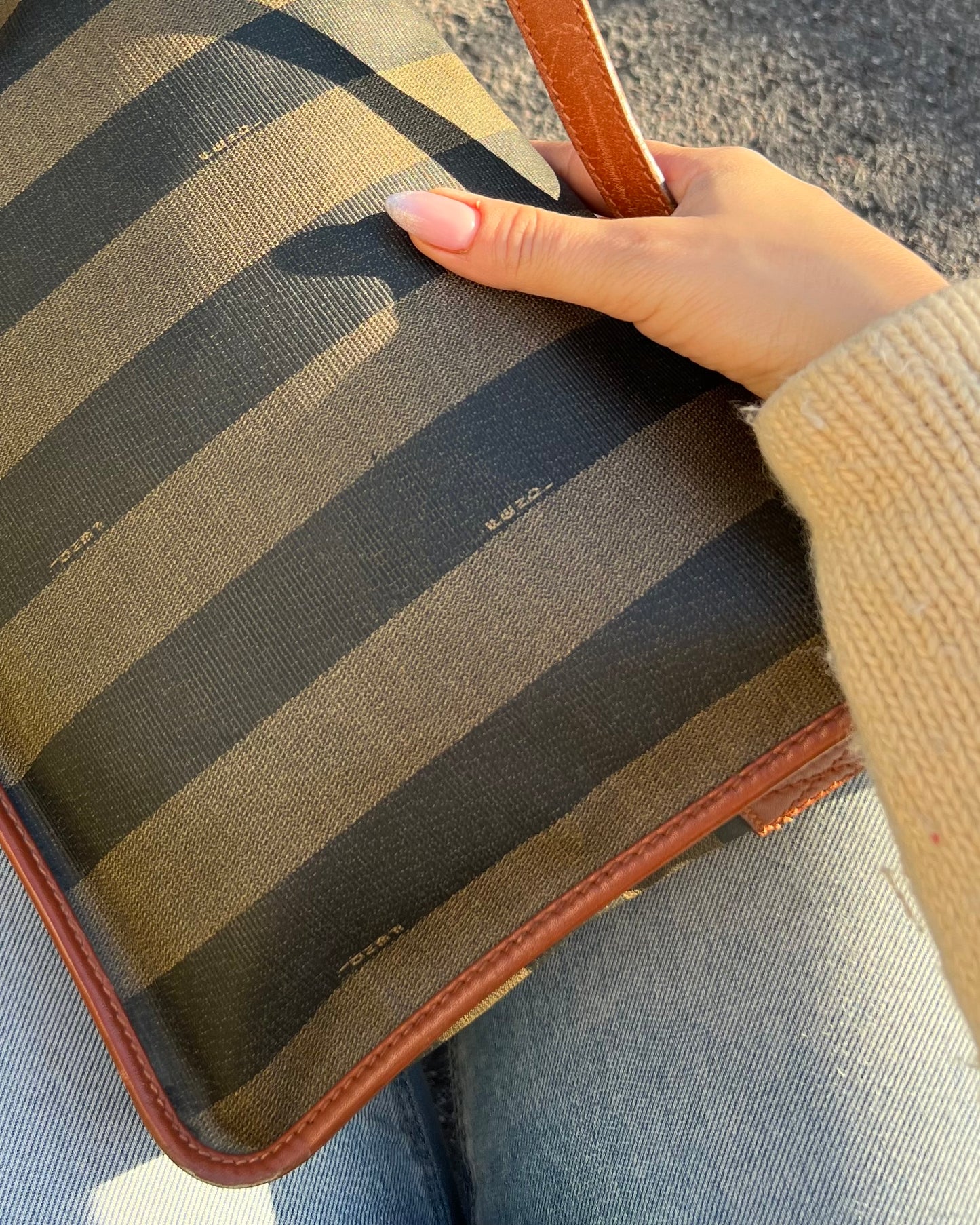 Fendi pecan crossbody