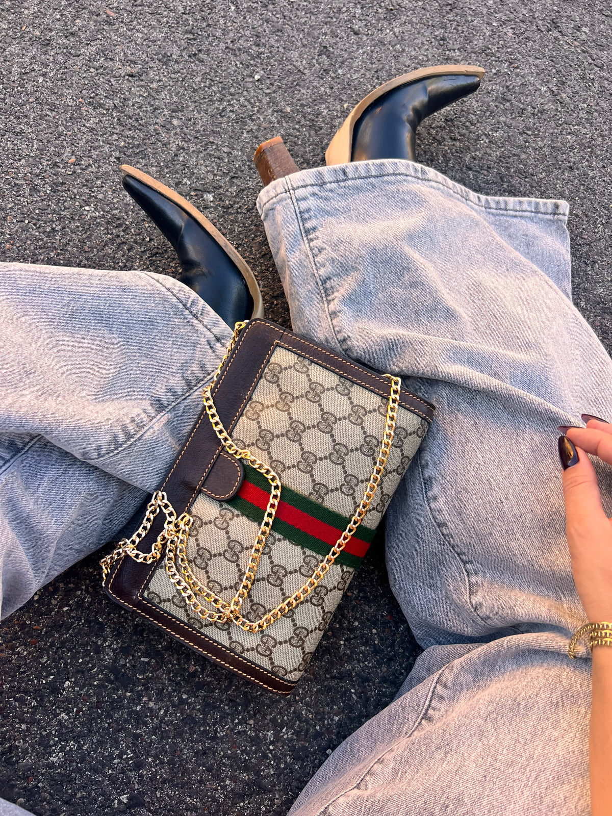 Borsa  Gucci Vintage ophidia Supreme Web