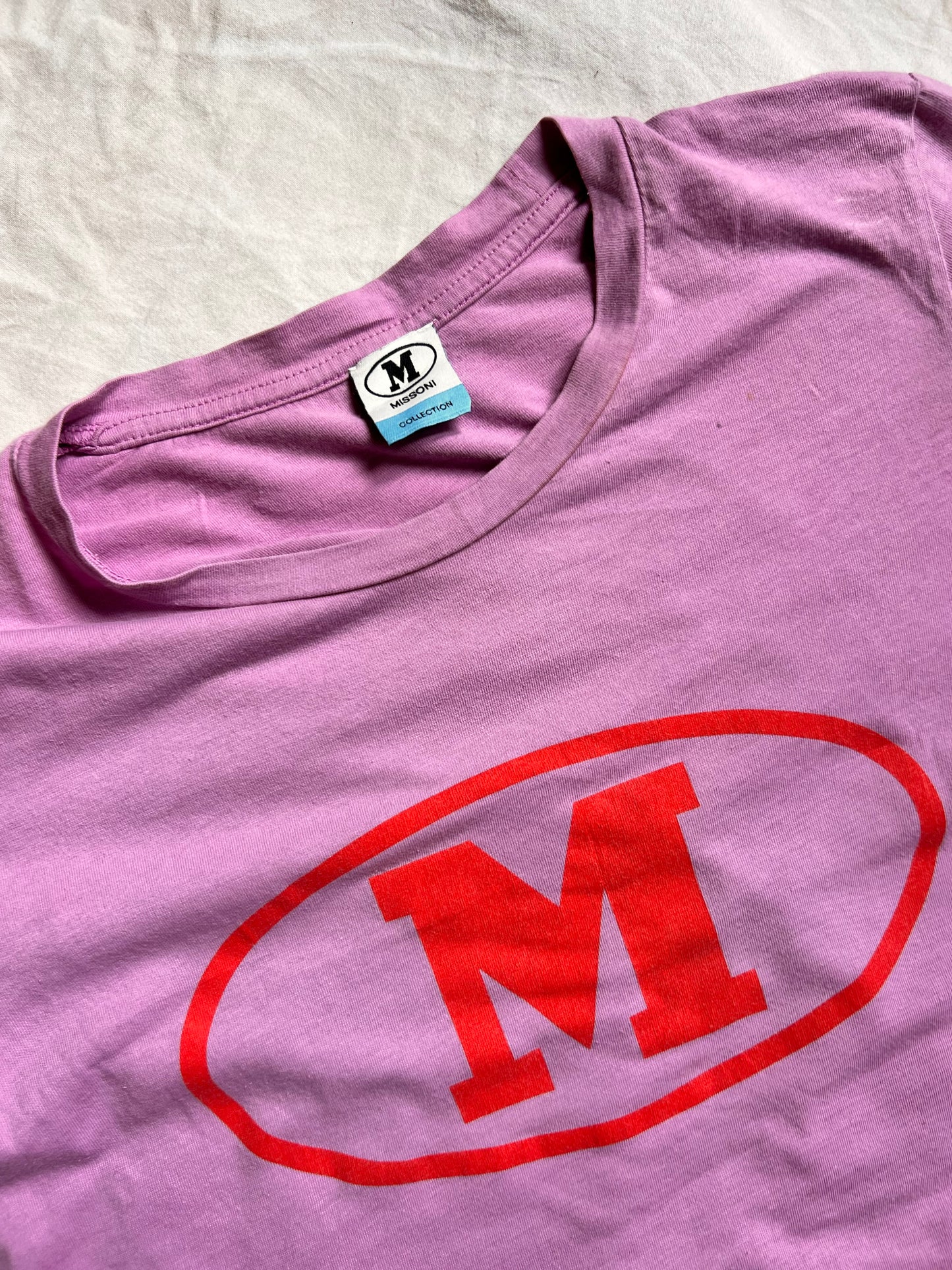 T-shirt M Missoni - Lilla con Logo Bold