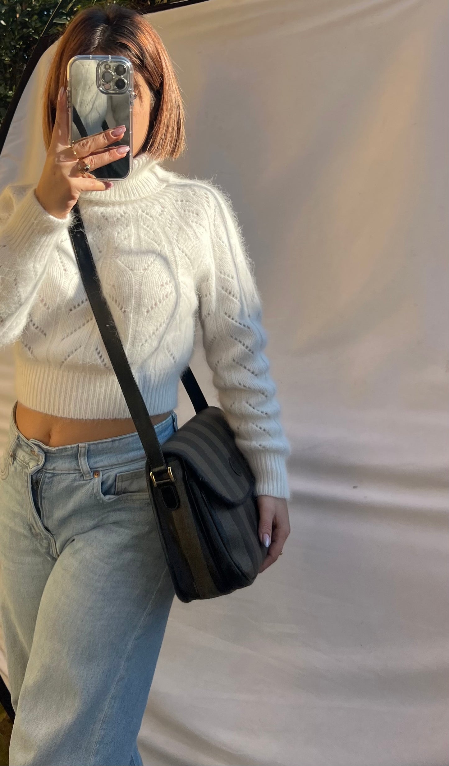 Fendi crossbody pecan