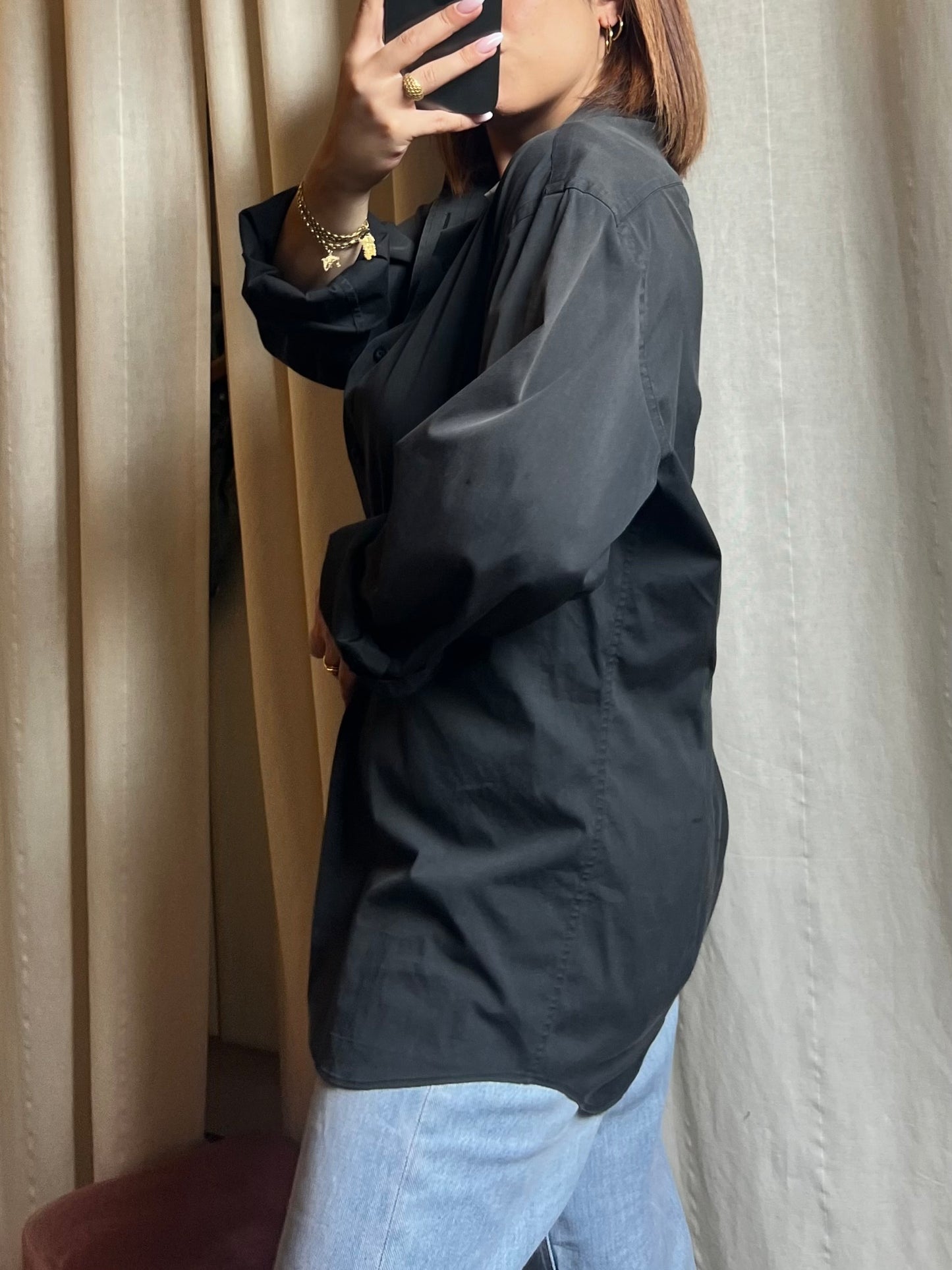 Camicia PRADA Grigio Antracite – Effetto Vintage / Oversize