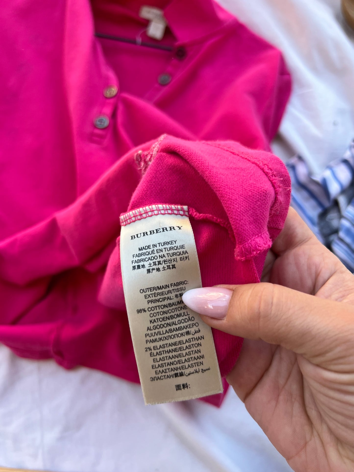 Polo Donna Burberry Brit – Rosa Magenta