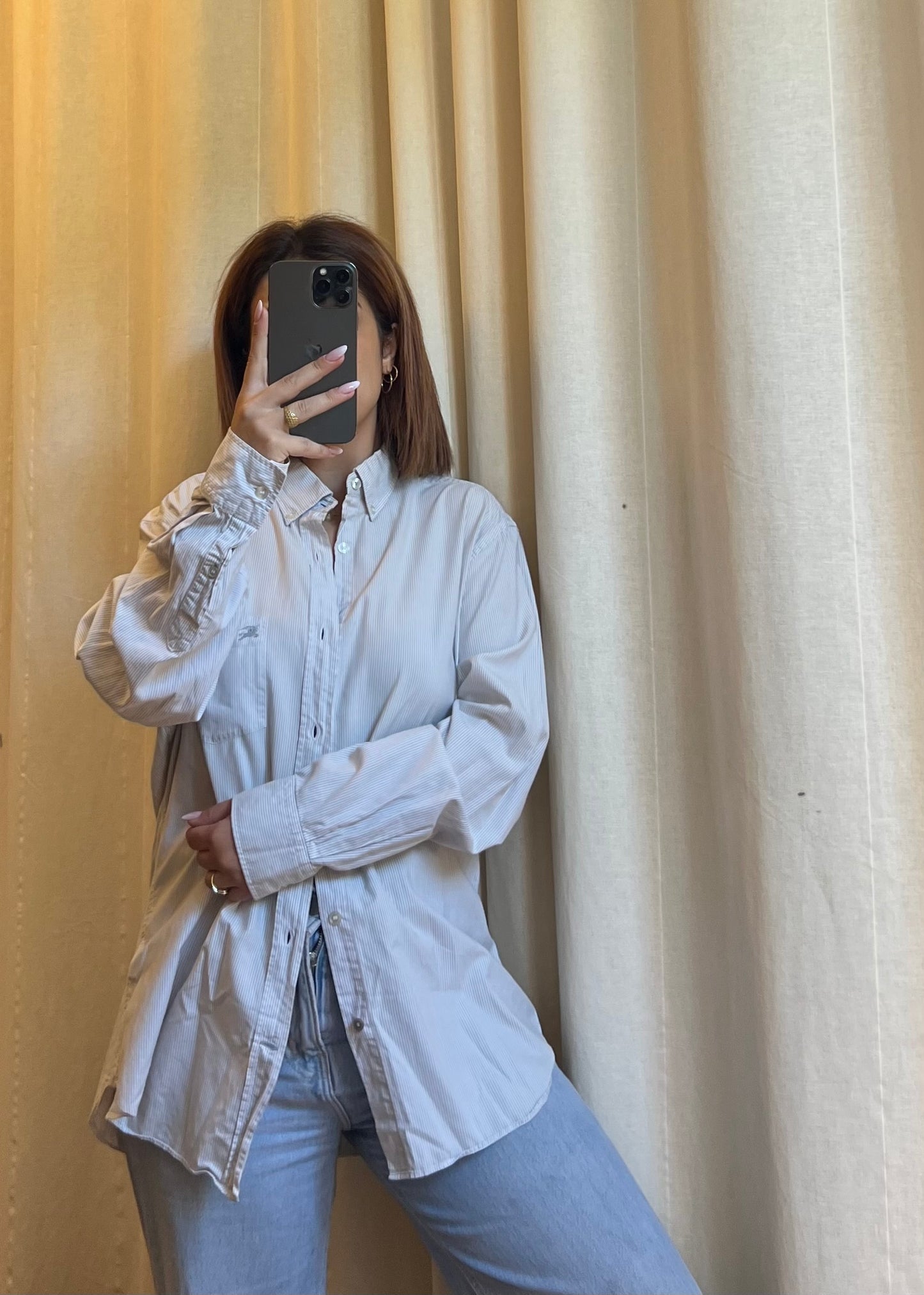 Camicia Bianca Etro in Cotone con Iconico Pegaso