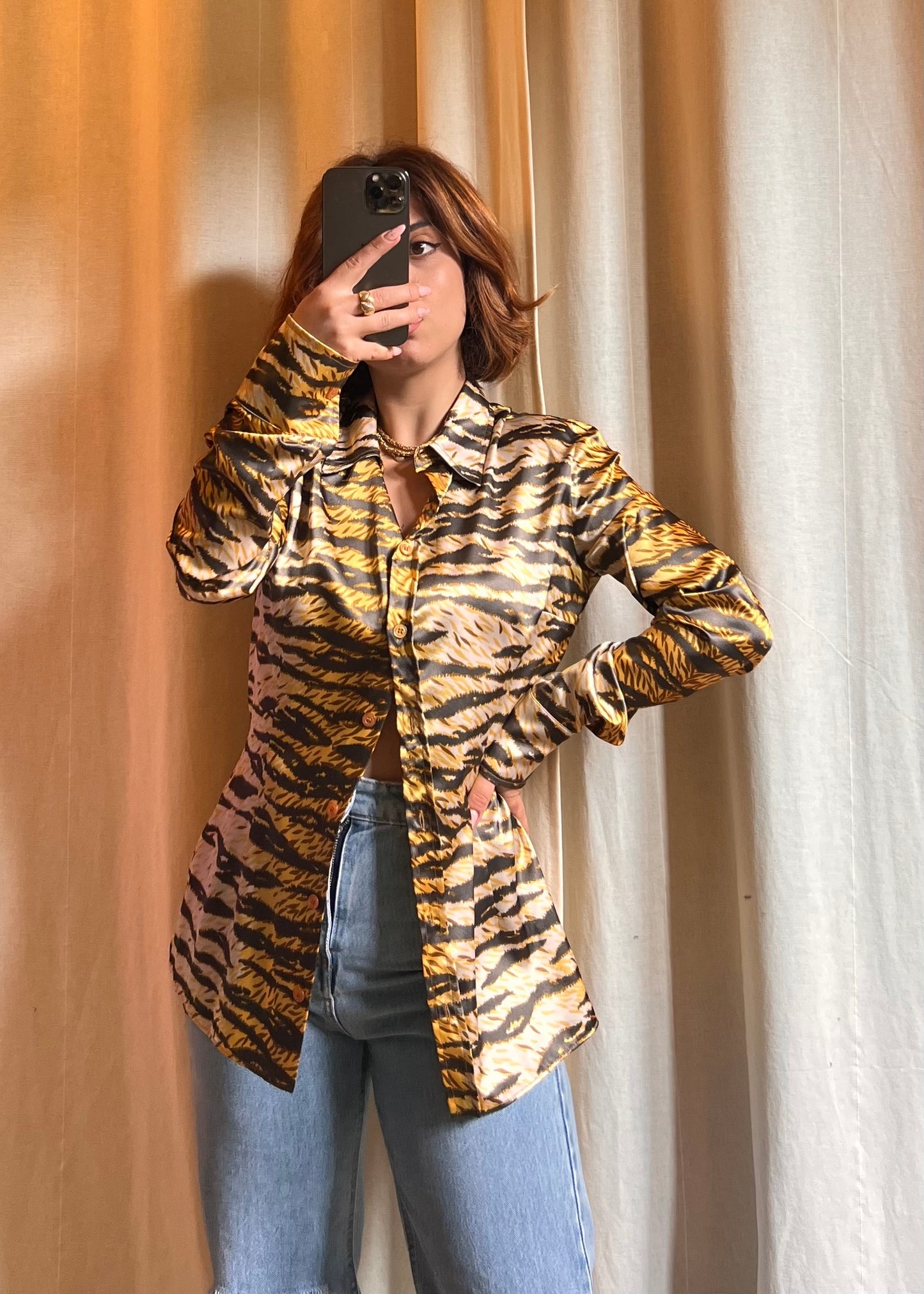 Camicia D&G Dolce & Gabbana - Stampa Animalier Tiger (Vintage)