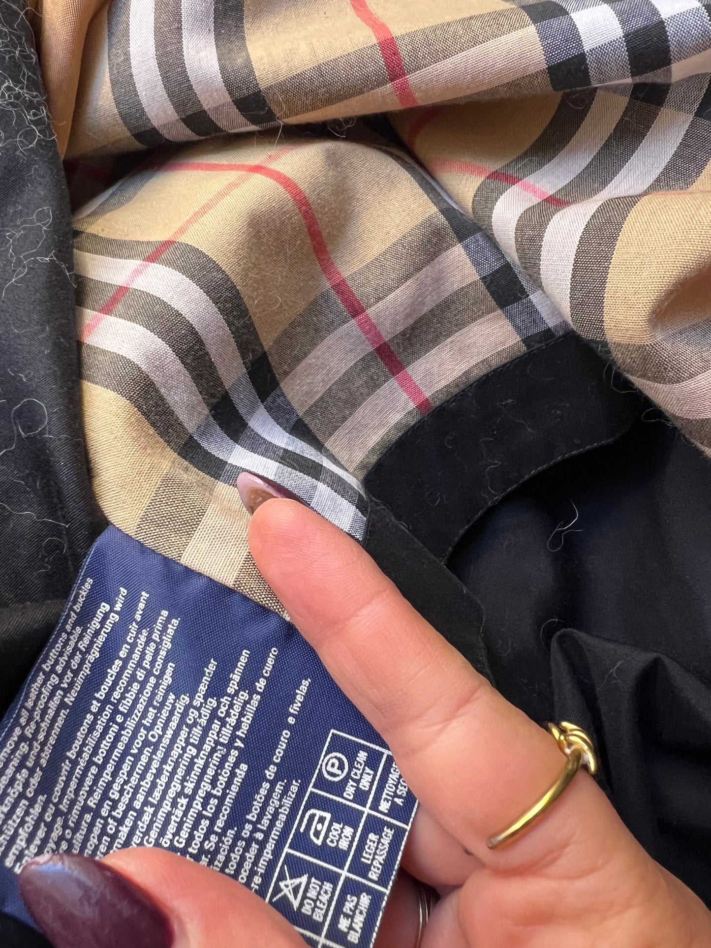 Trench Burberry check