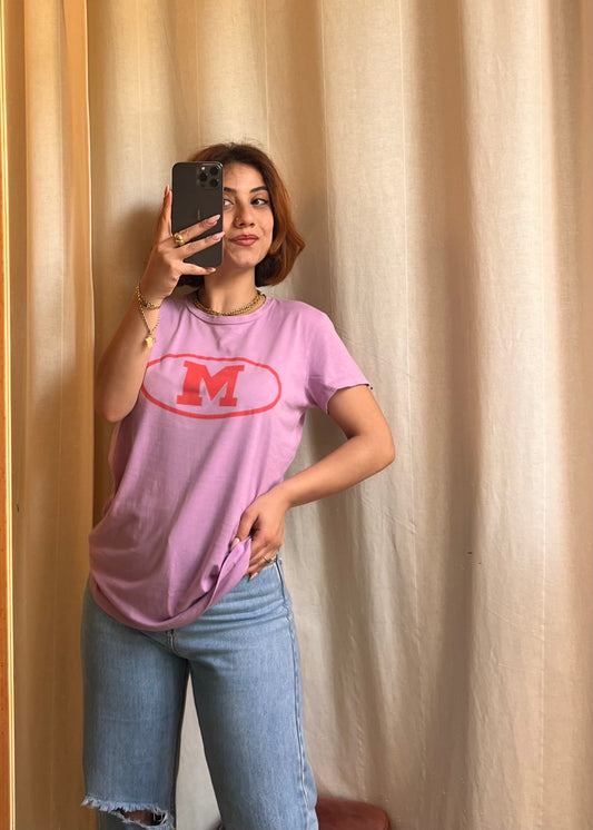 T-shirt M Missoni - Lilla con Logo Bold