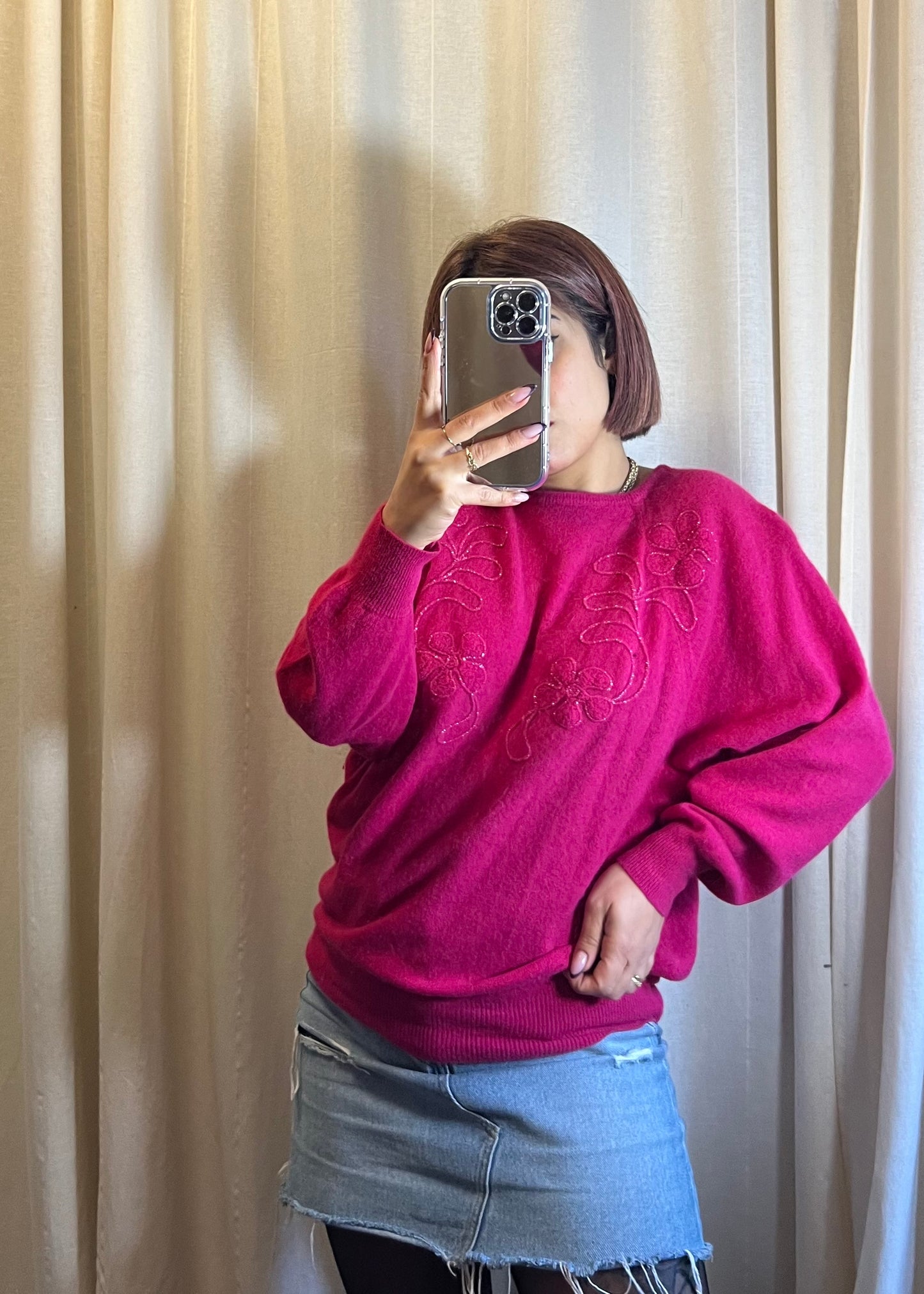 maglione in lana di angora