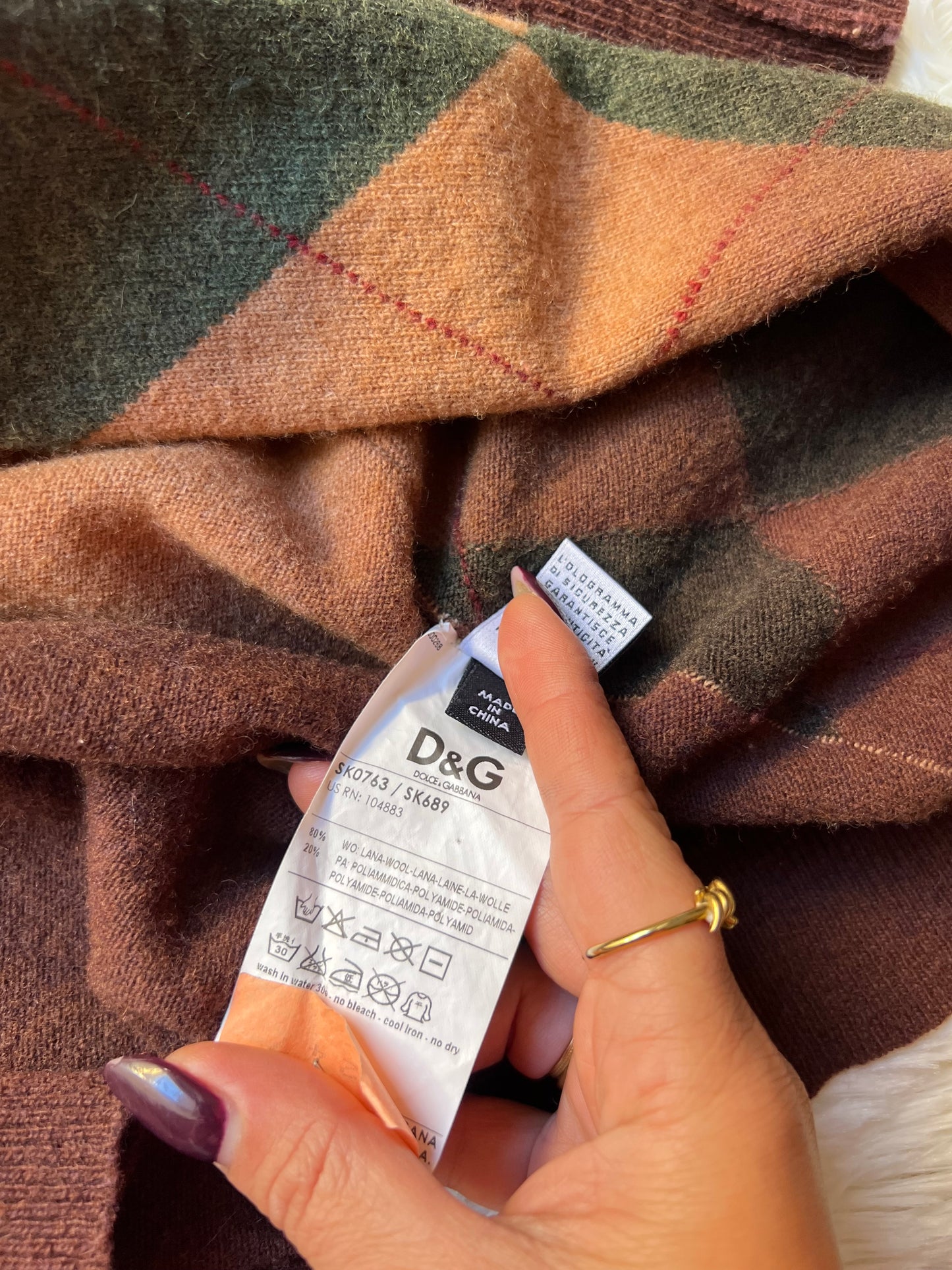 Cardigan in lana D&G