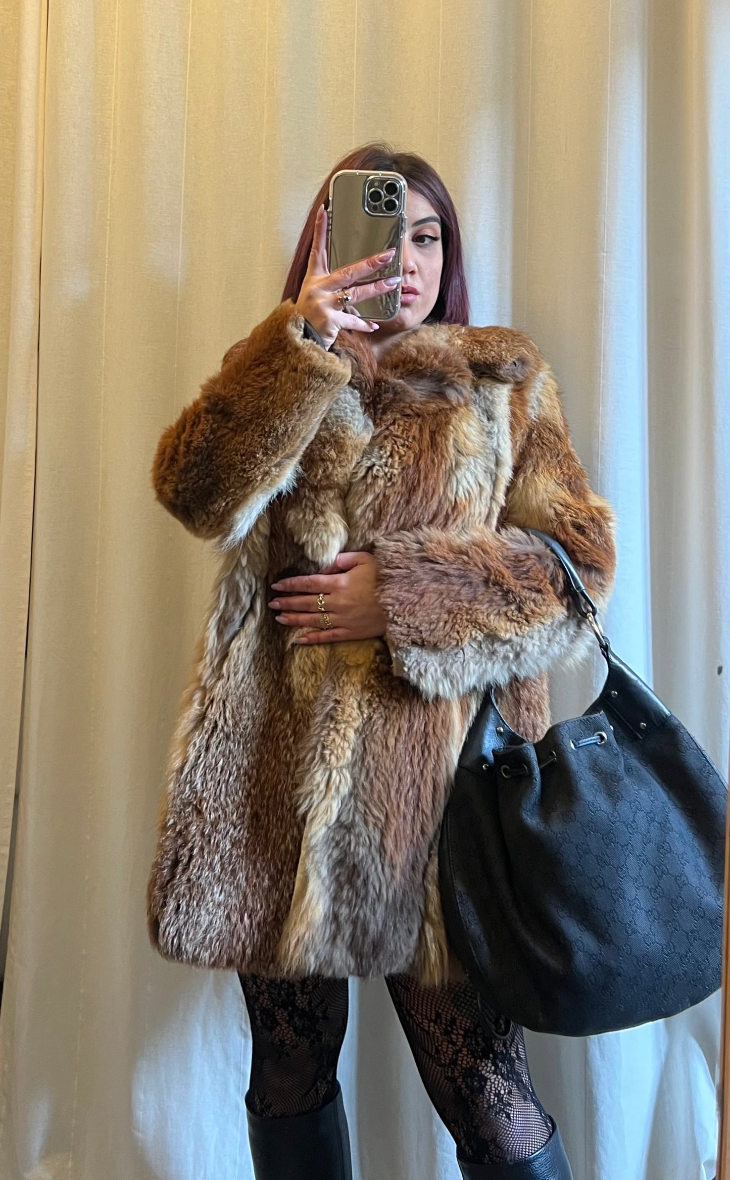 Secchiello gucci in monogram denim