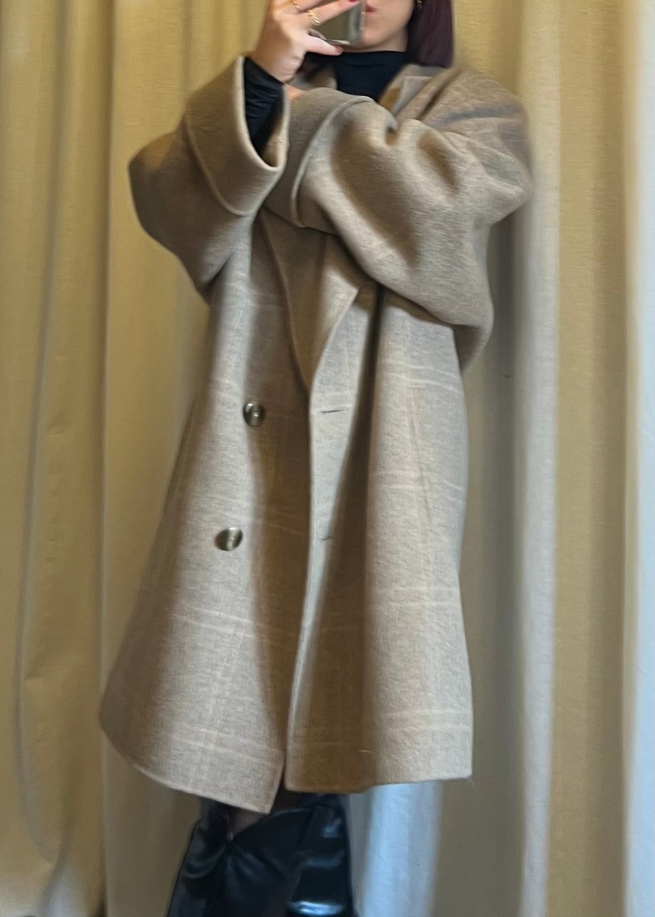 Capotto doppio petto in lana