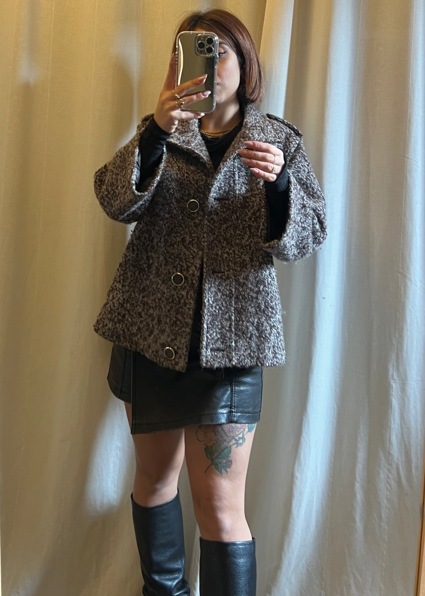 Giacca in lana bouclé