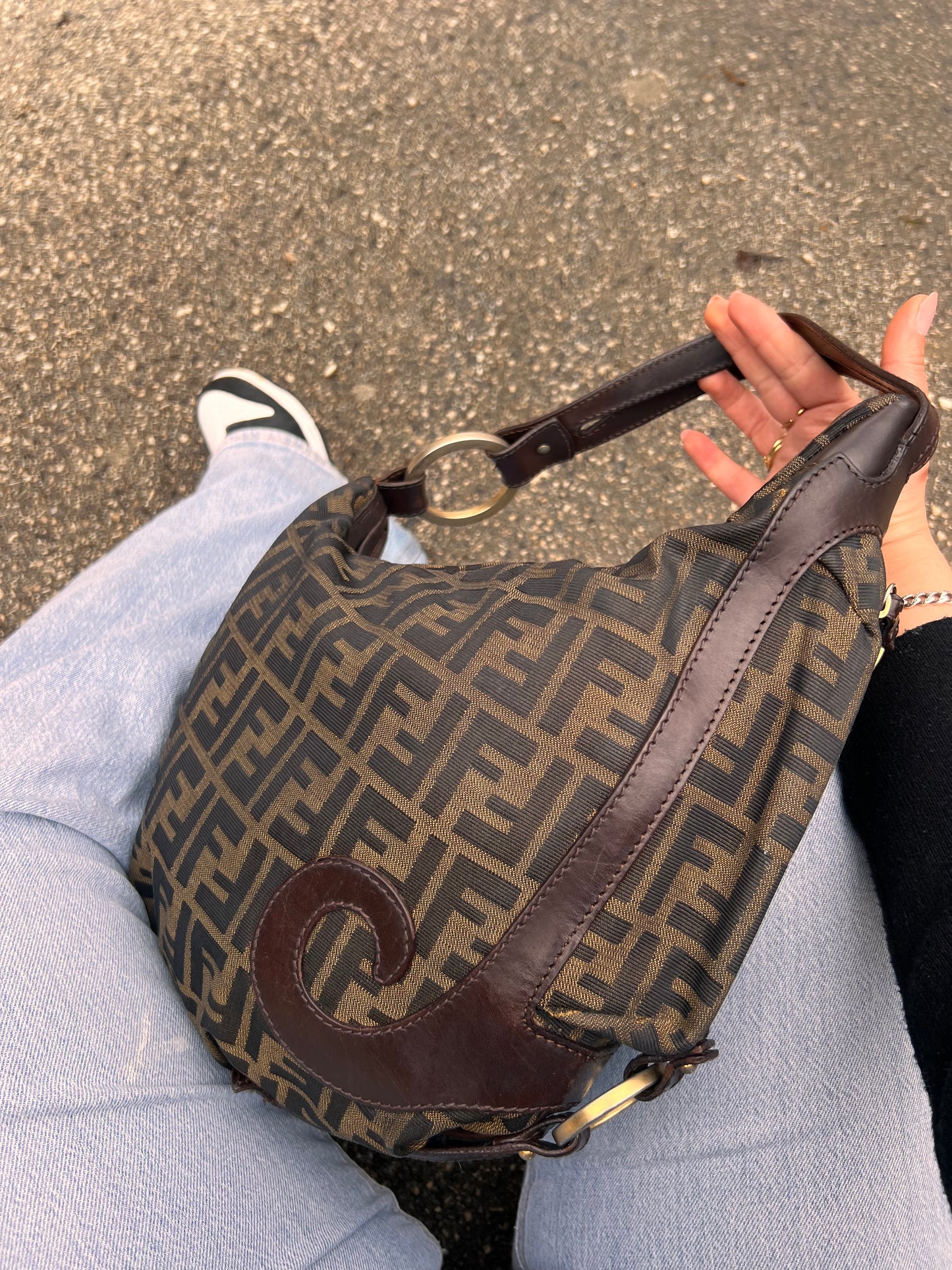 Borsa Fendi Oyster zucca