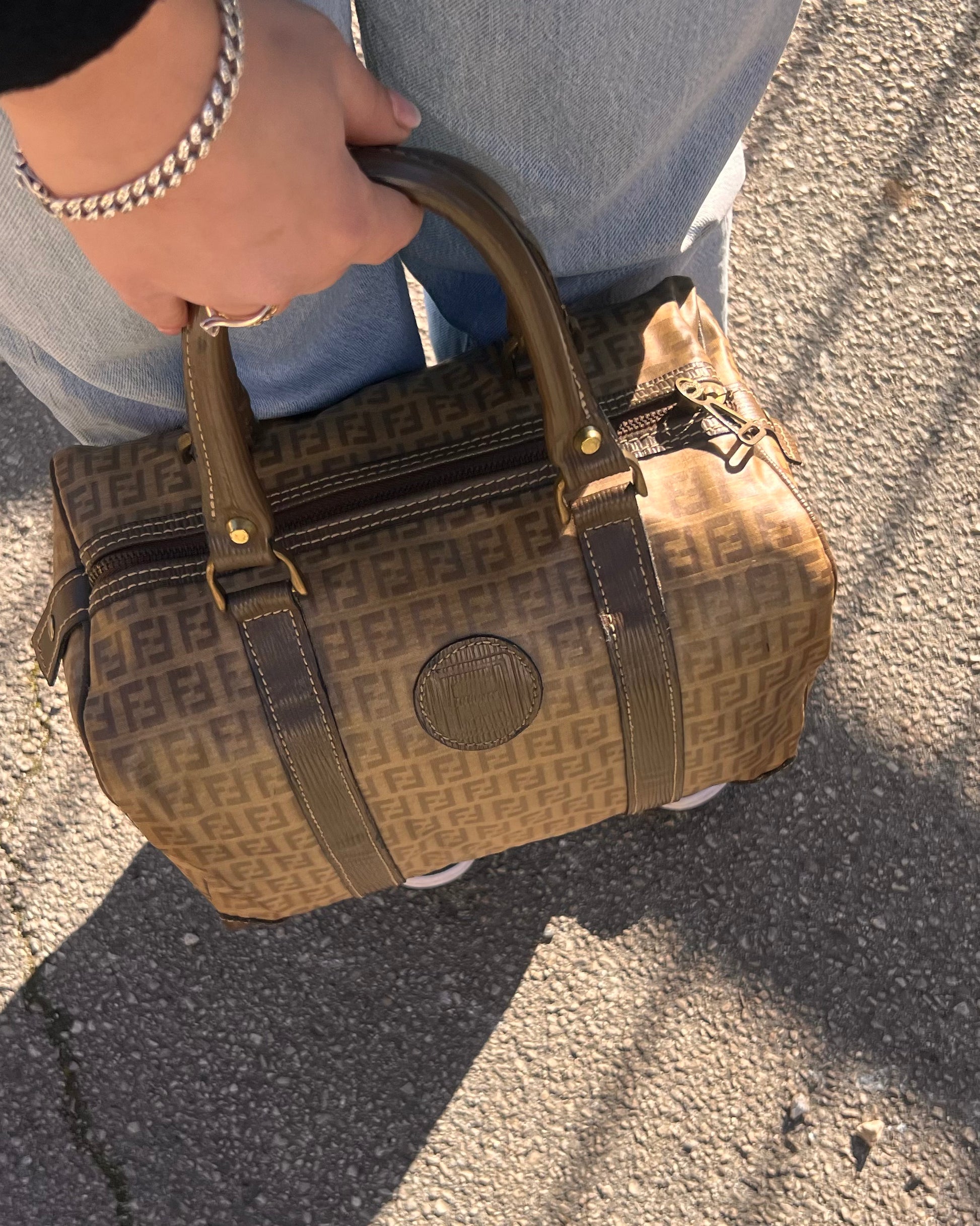 Bauletto top fendi monogram