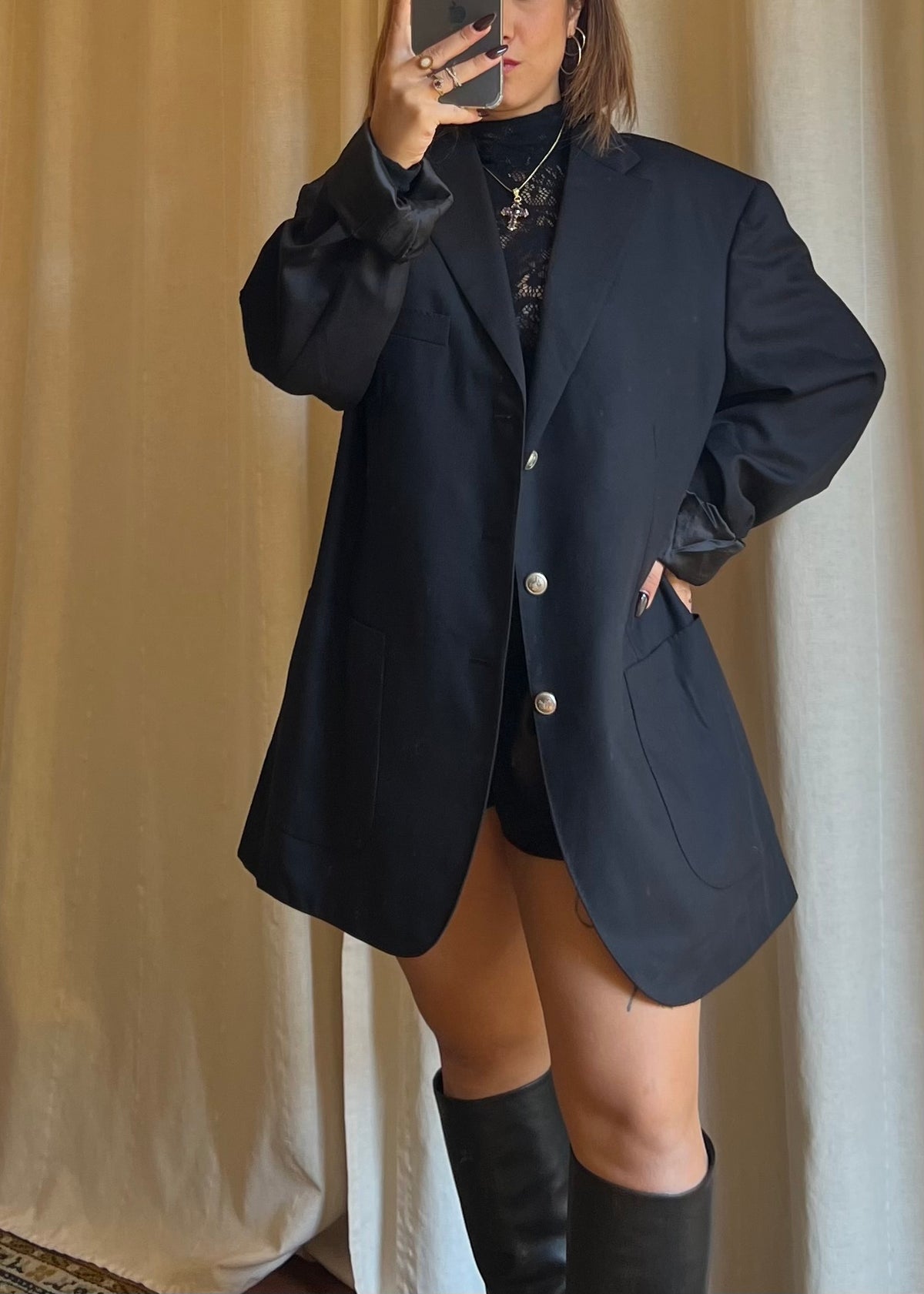 Blazer Vintage Burberry London – Nero