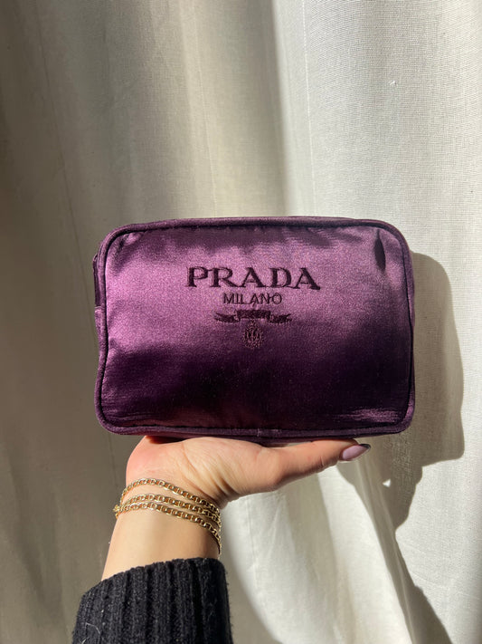 Pochette Prada in seta