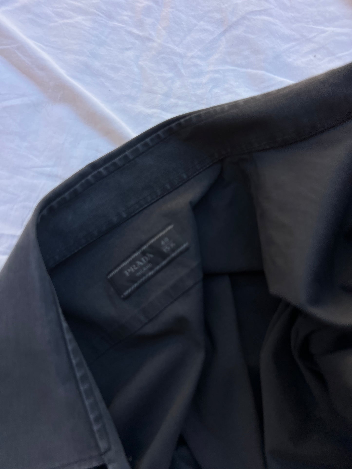 Camicia PRADA Grigio Antracite – Effetto Vintage / Oversize