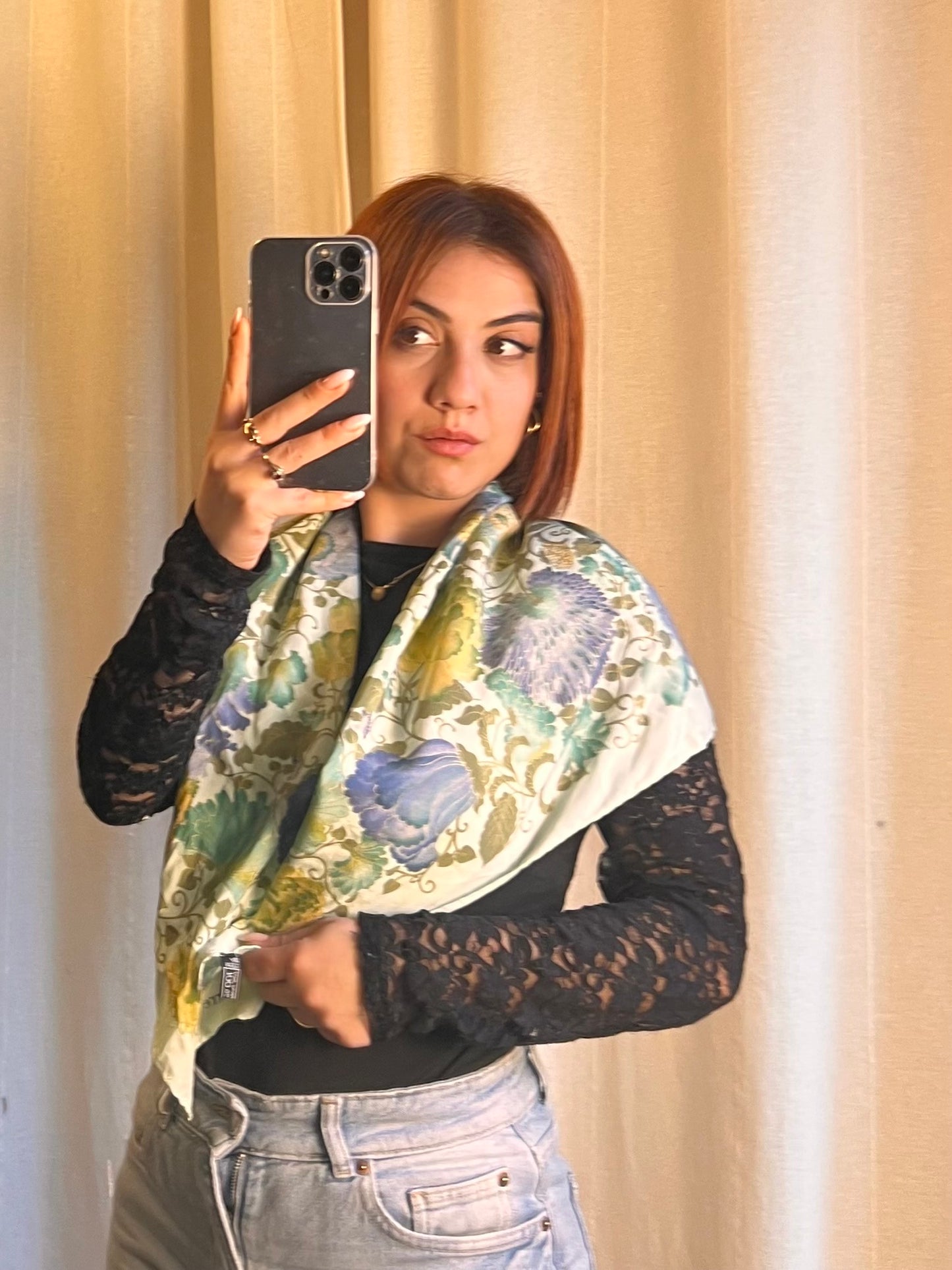 Foulard Pierre Balmain Paris – Seta Vintage 85x85 cm