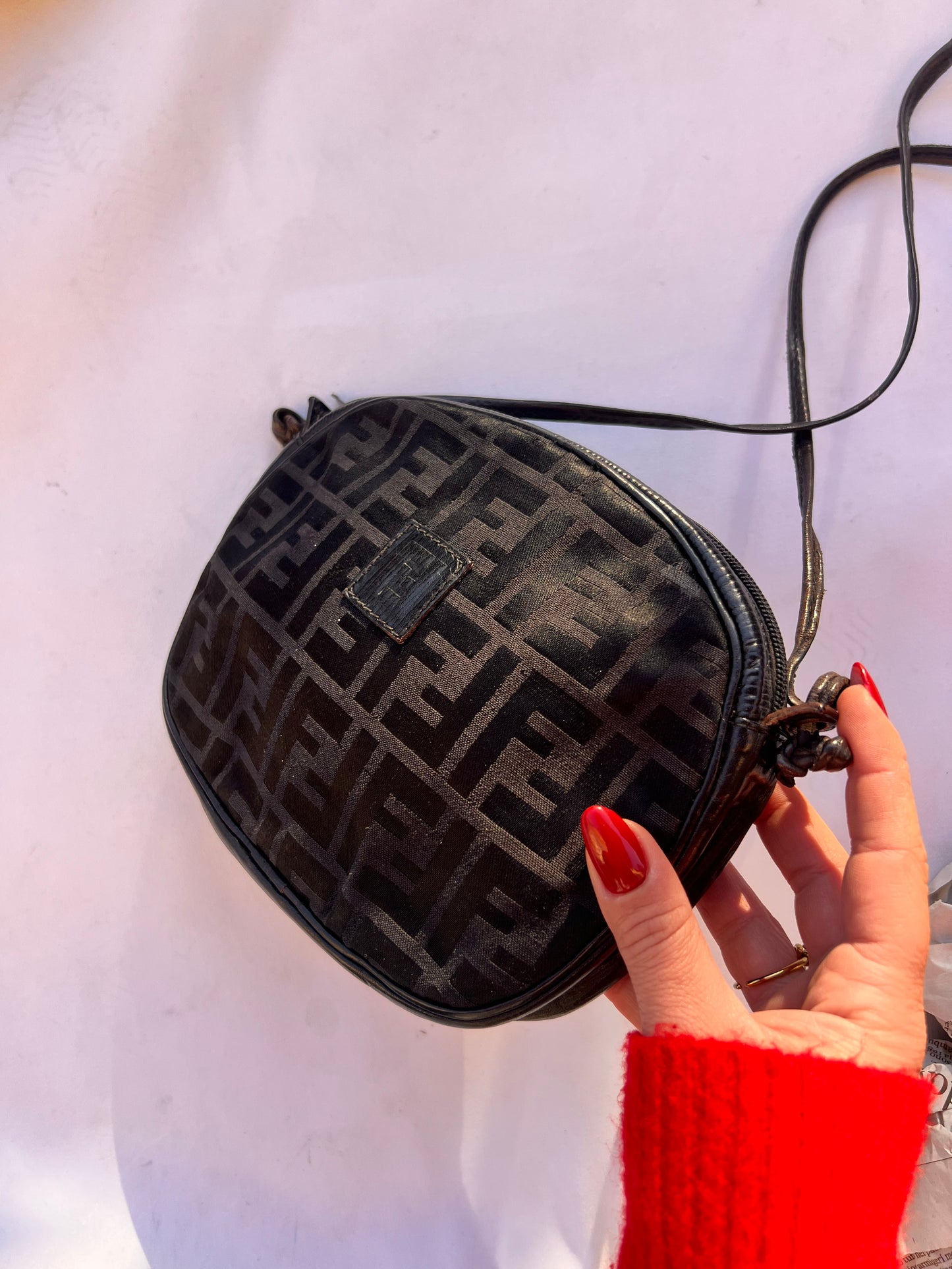 Disco Bag Fendi zucca