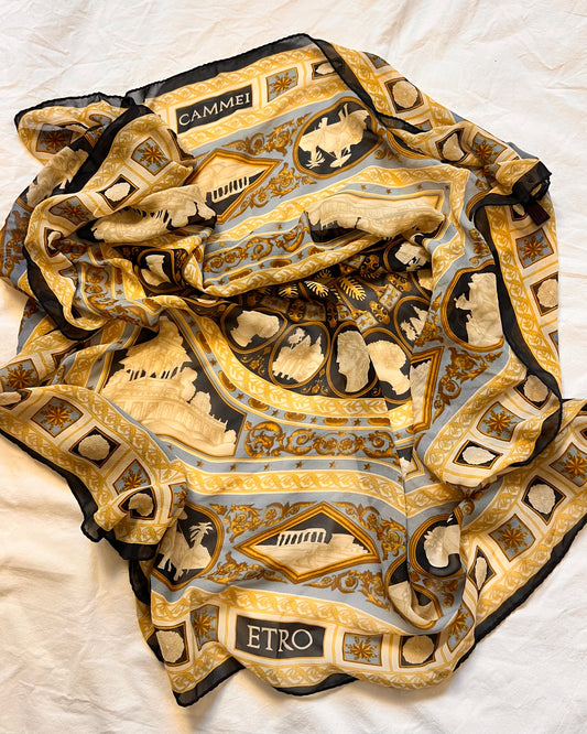 Foulard Etro in Seta – Collezione "Cammei" (90x90)