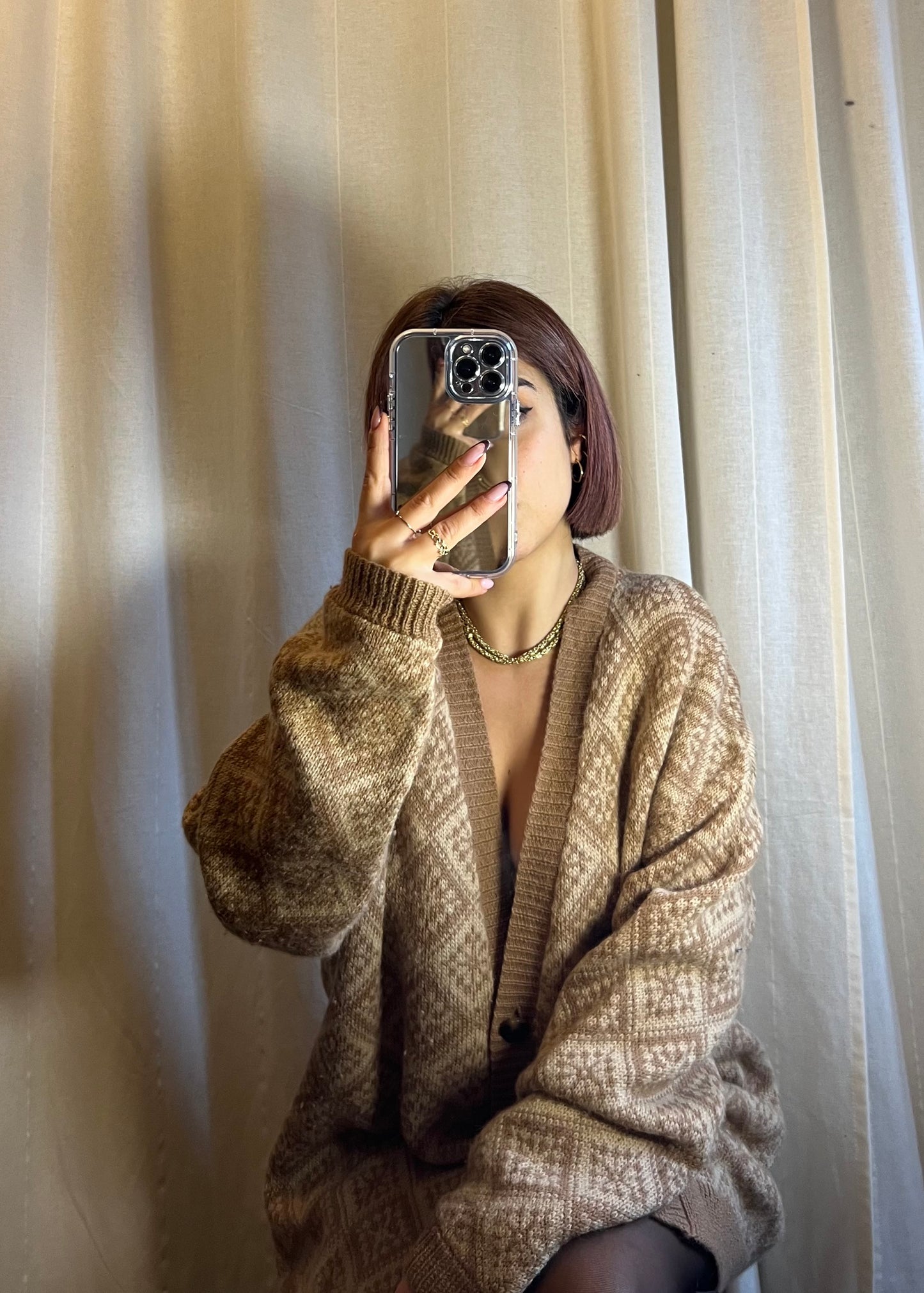 cardigan vintage in lana