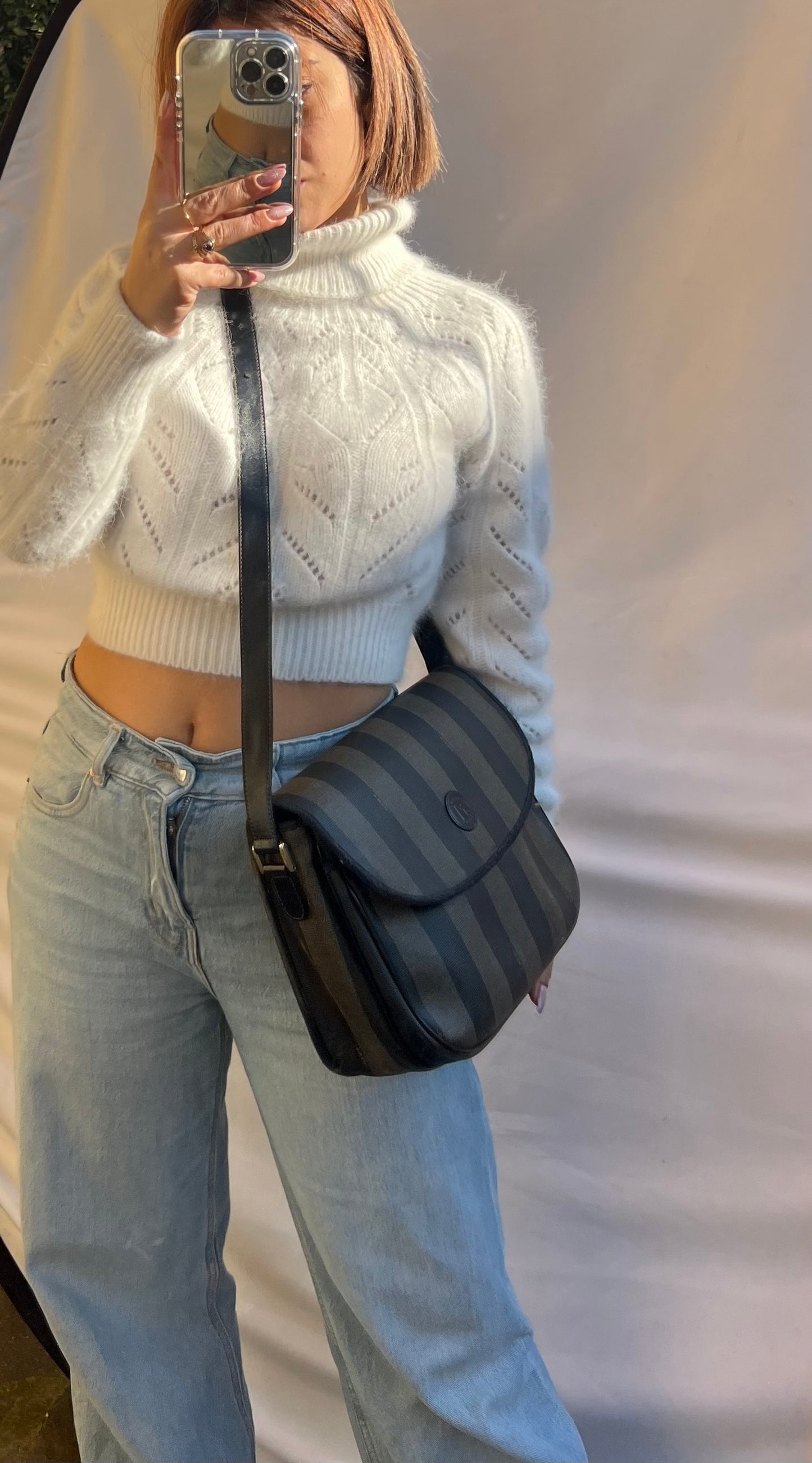 Fendi crossbody pecan