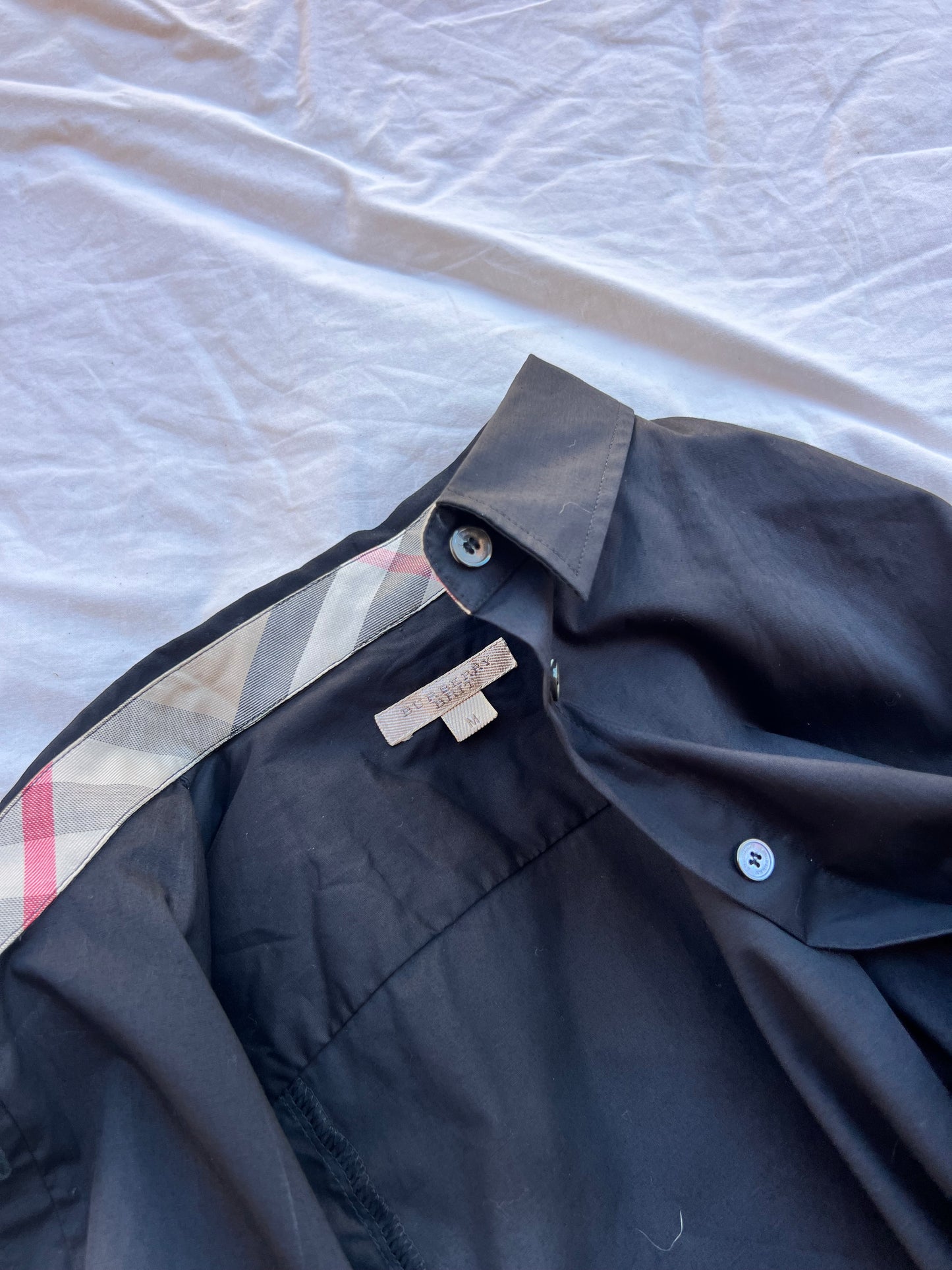 Camicia Donna Burberry Brit – Nera con Dettagli Check