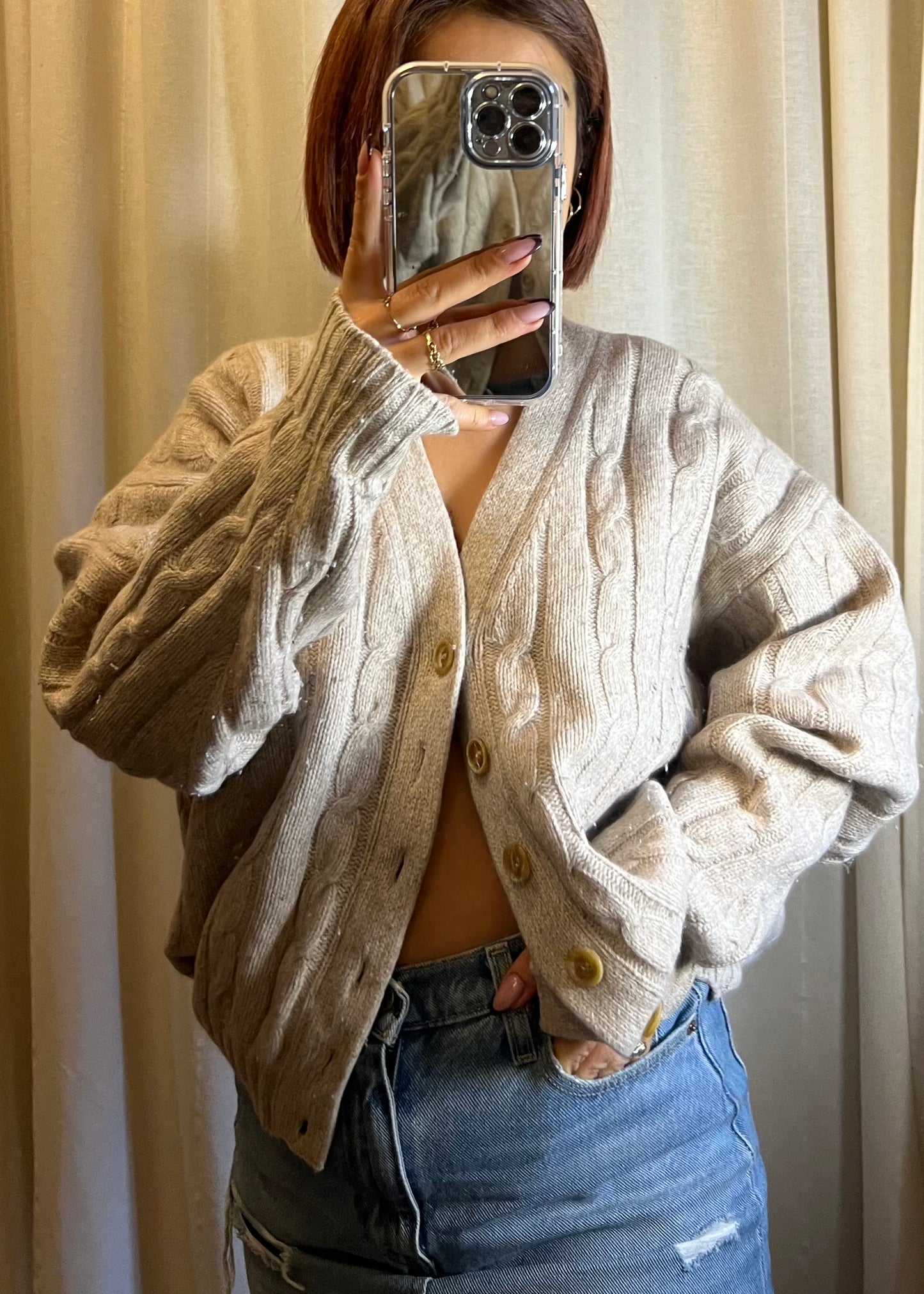 cardigan in lana Benetton vintage