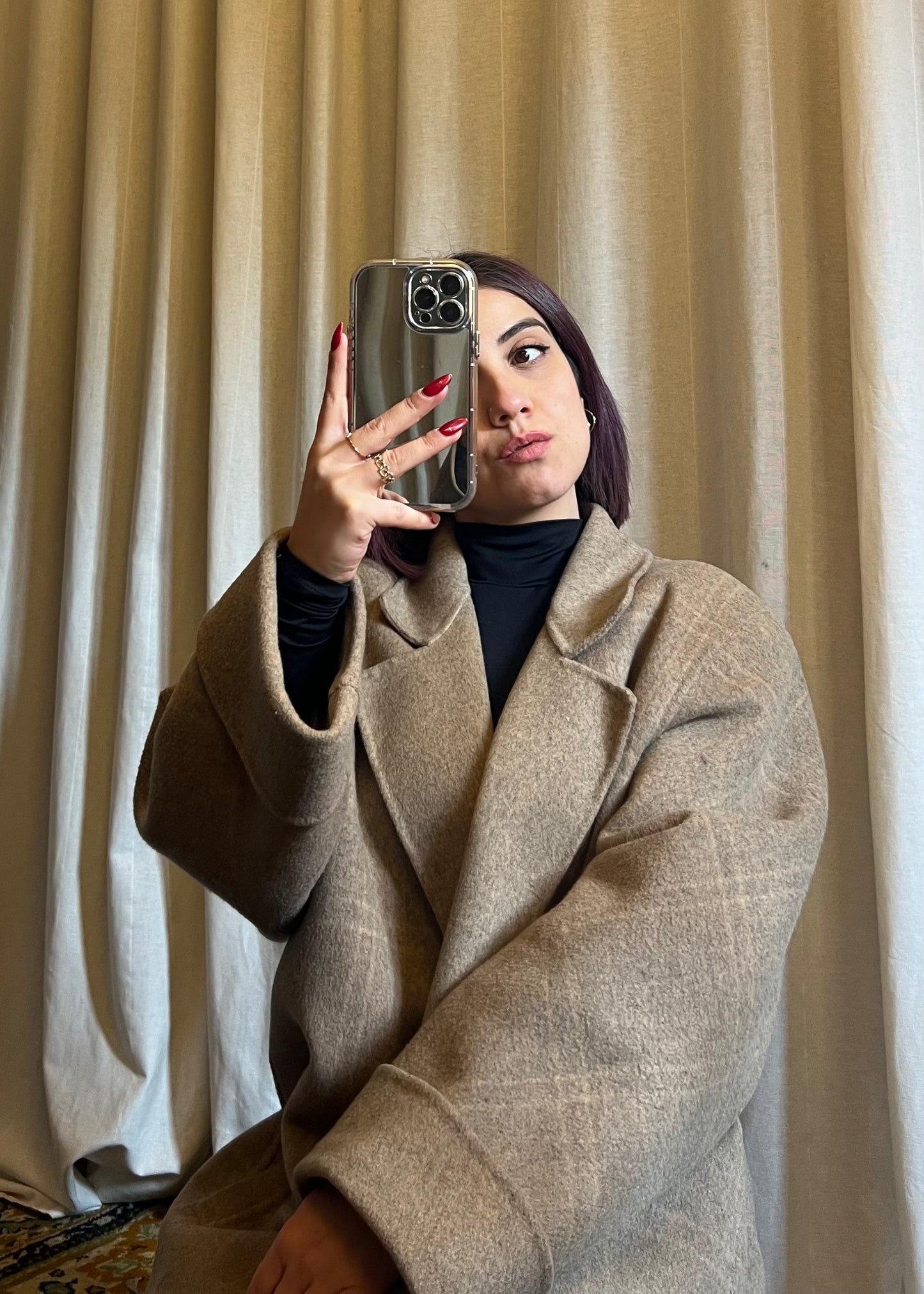 Capotto doppio petto in lana