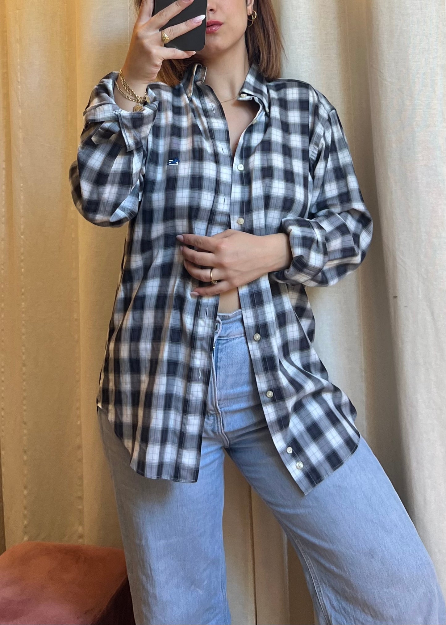 Camicia a Quadri ETRO Milano – 100% Cotone (Taglia 39)