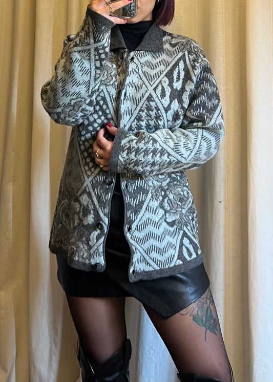 Cardigan vintage in lana