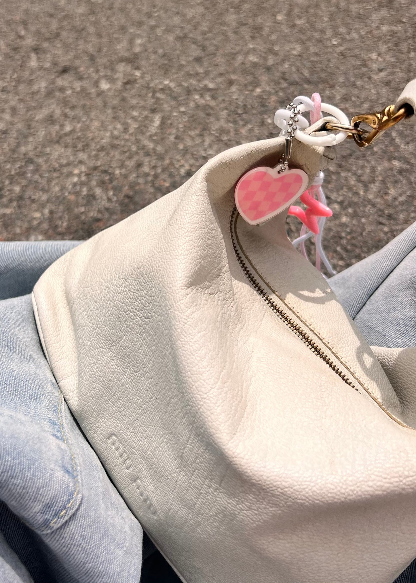 Iconic Miu Miu logo bag