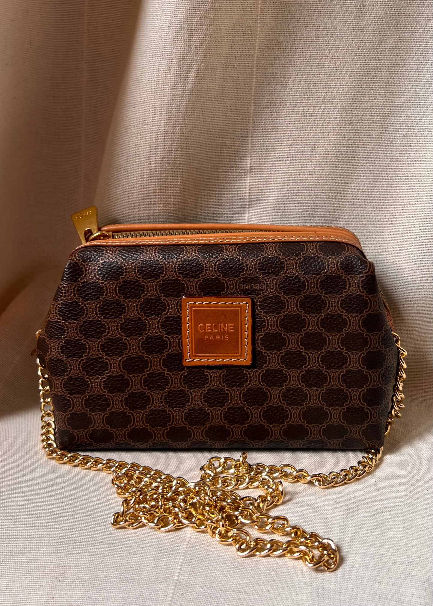 Borsa Celine Vintage Triomphe Macadam – 2-in-1 Pochette & Tracolla