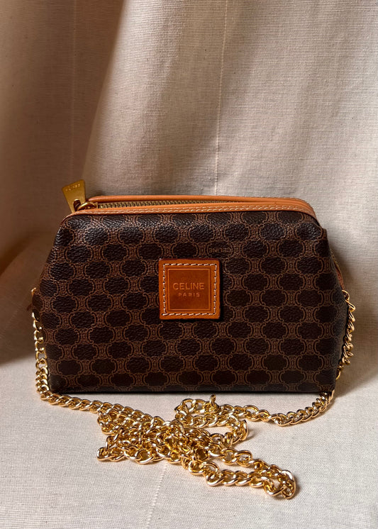 Borsa Celine Vintage Triomphe Macadam – 2-in-1 Pochette & Tracolla
