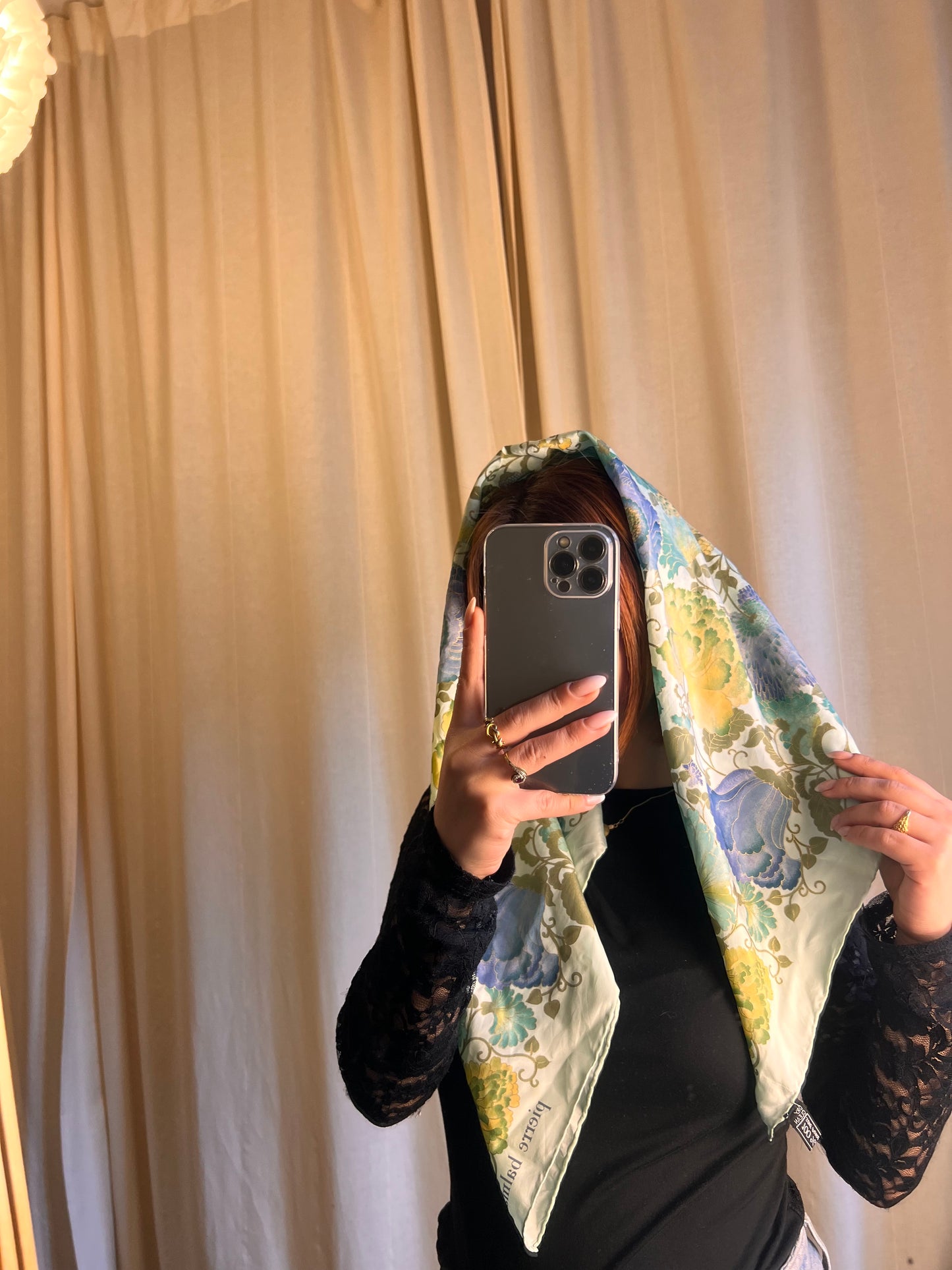 Foulard Pierre Balmain Paris – Seta Vintage 85x85 cm