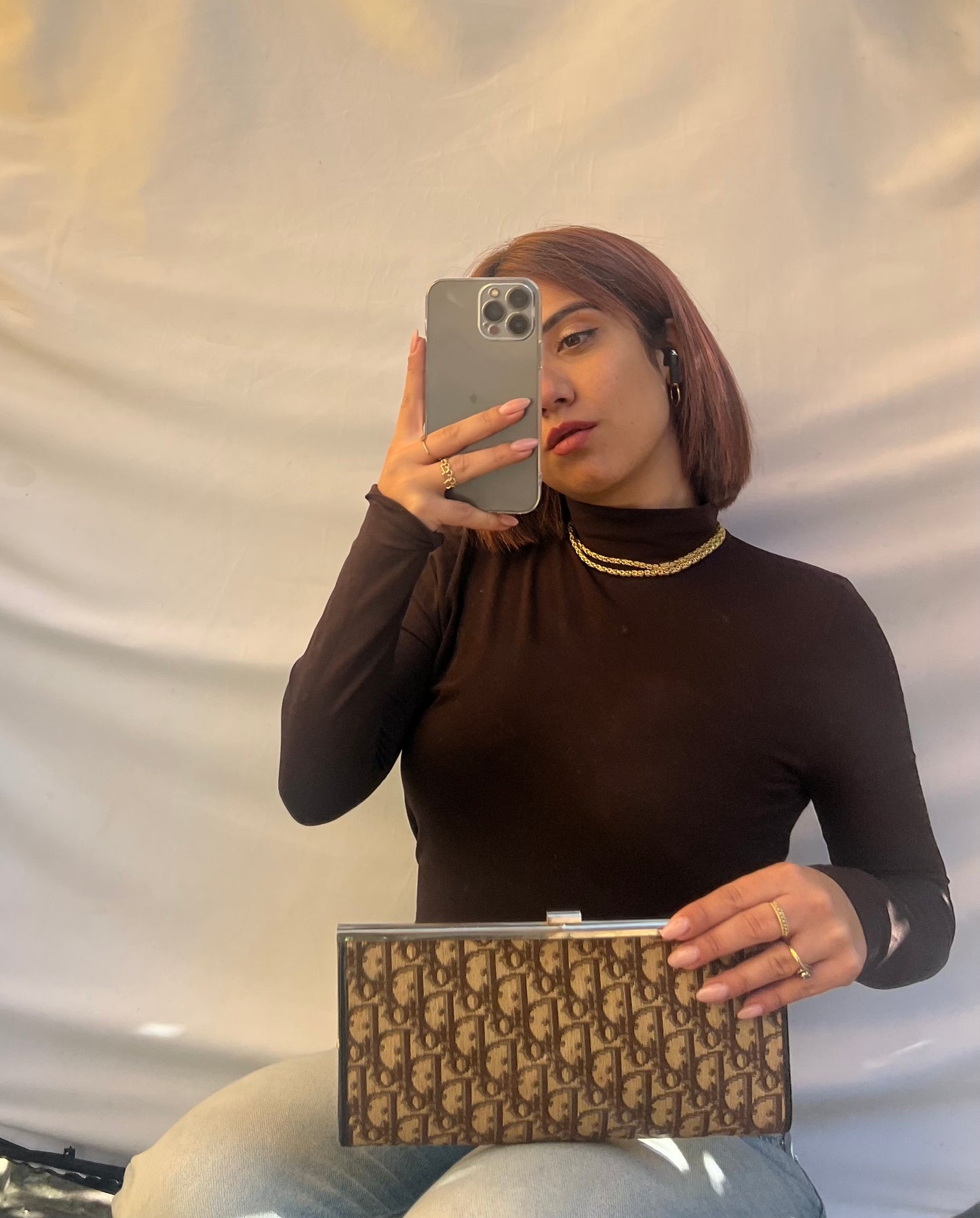 Clutch Dior vintage 1970