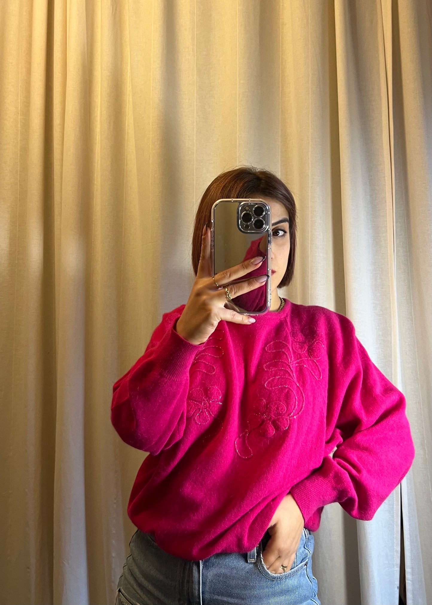 maglione in lana di angora