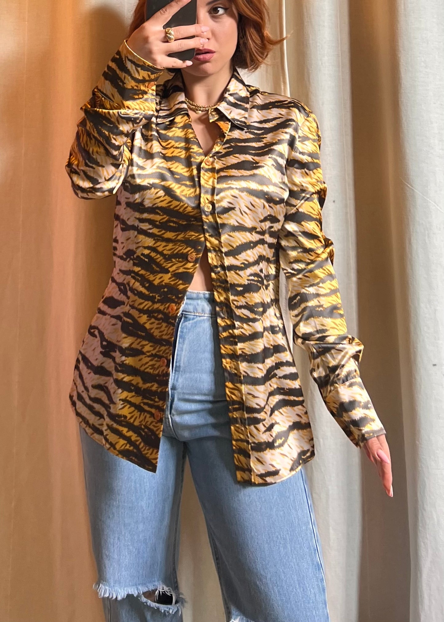 Camicia D&G Dolce & Gabbana - Stampa Animalier Tiger (Vintage)